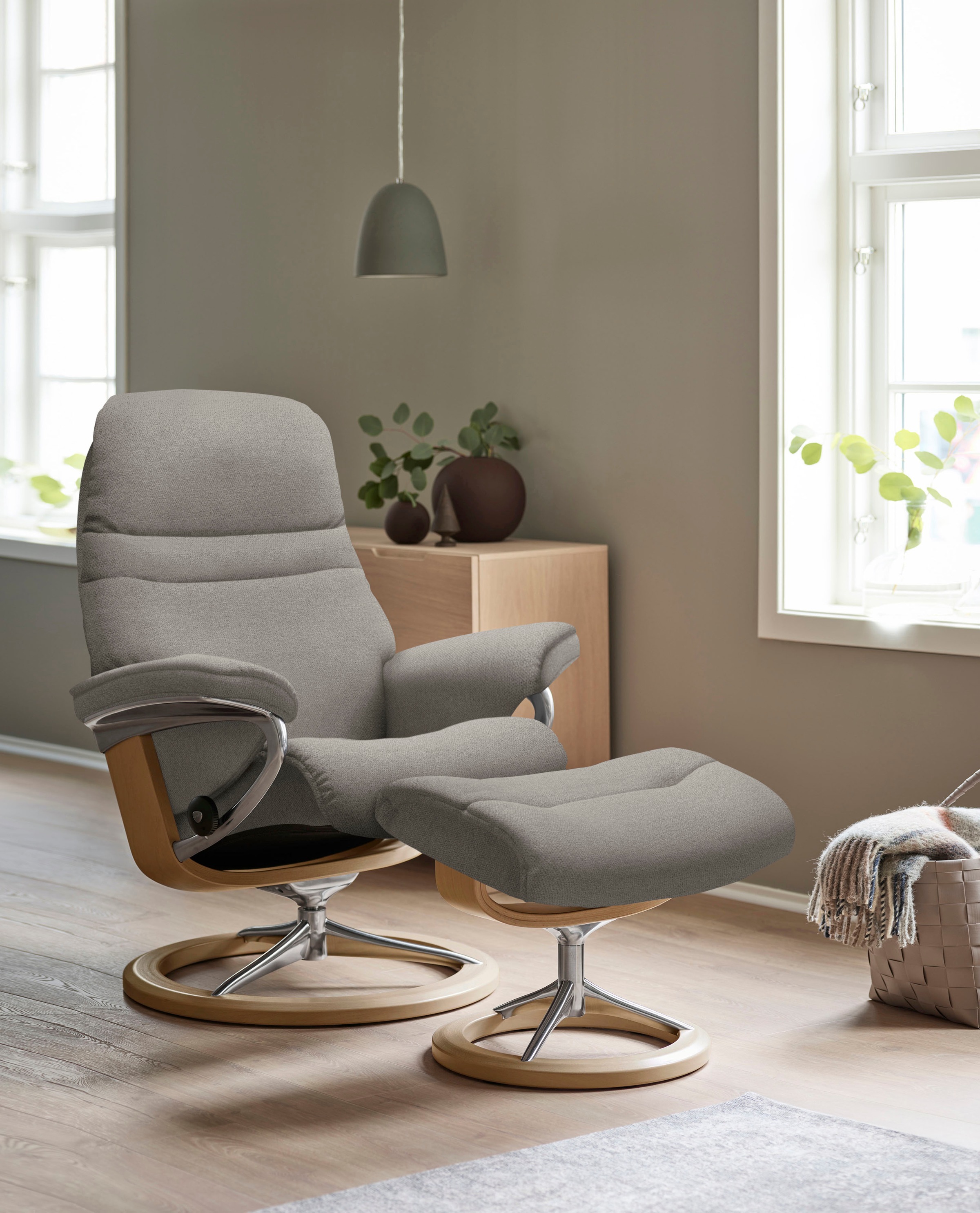Stressless® Relaxsessel »Sunrise«, mit Signature Base, Größe M, Gestell Eiche