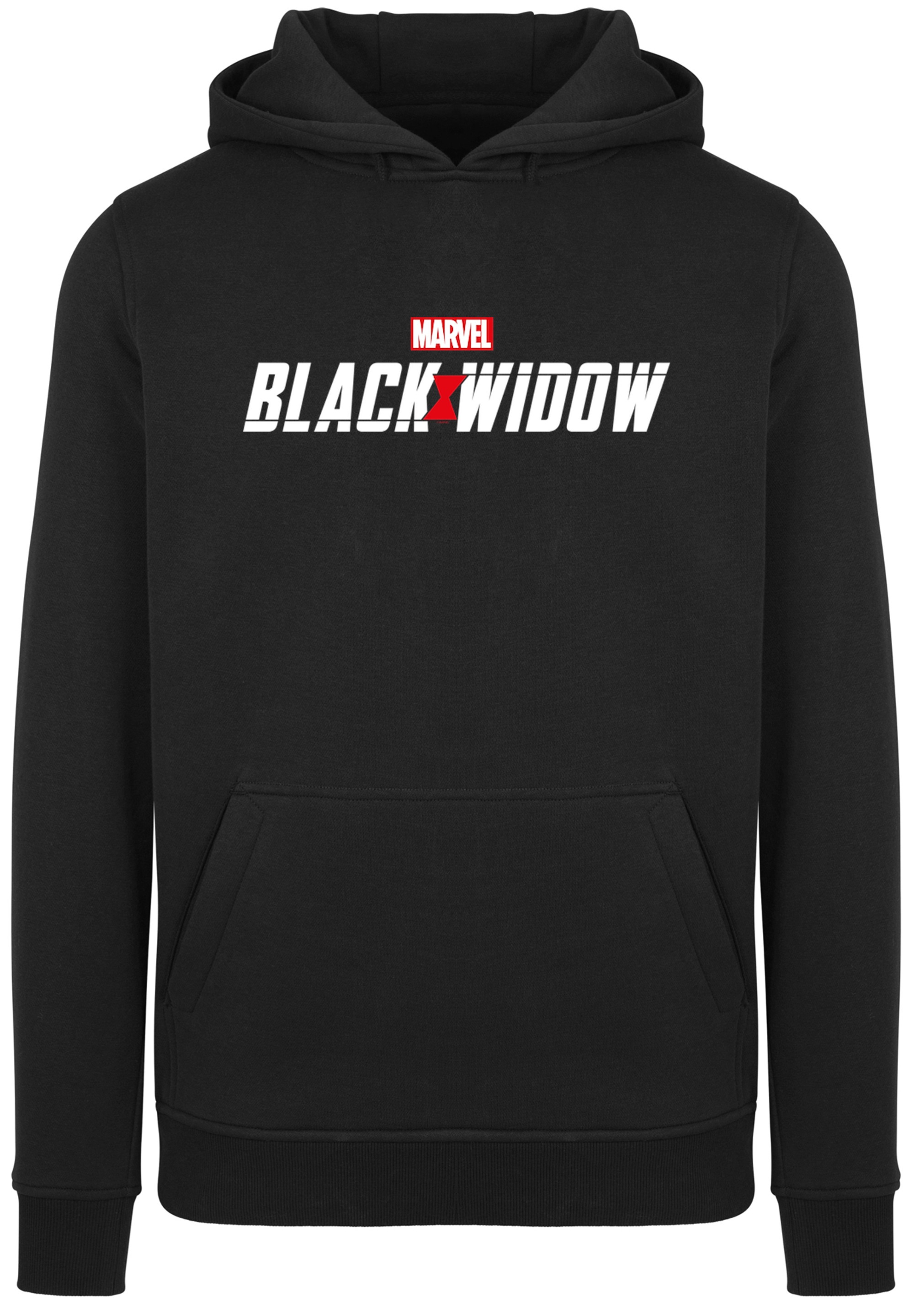 F4NT4STIC Rundhalspullover "F4NT4STIC Herren Marvel Black Widow Movie Logo with Heavy Hoody"