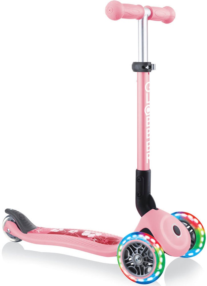 Globber Dreiradscooter "JUNIOR FOLDABLE FANTASY LIGHTS, mit Leuchtrollen"