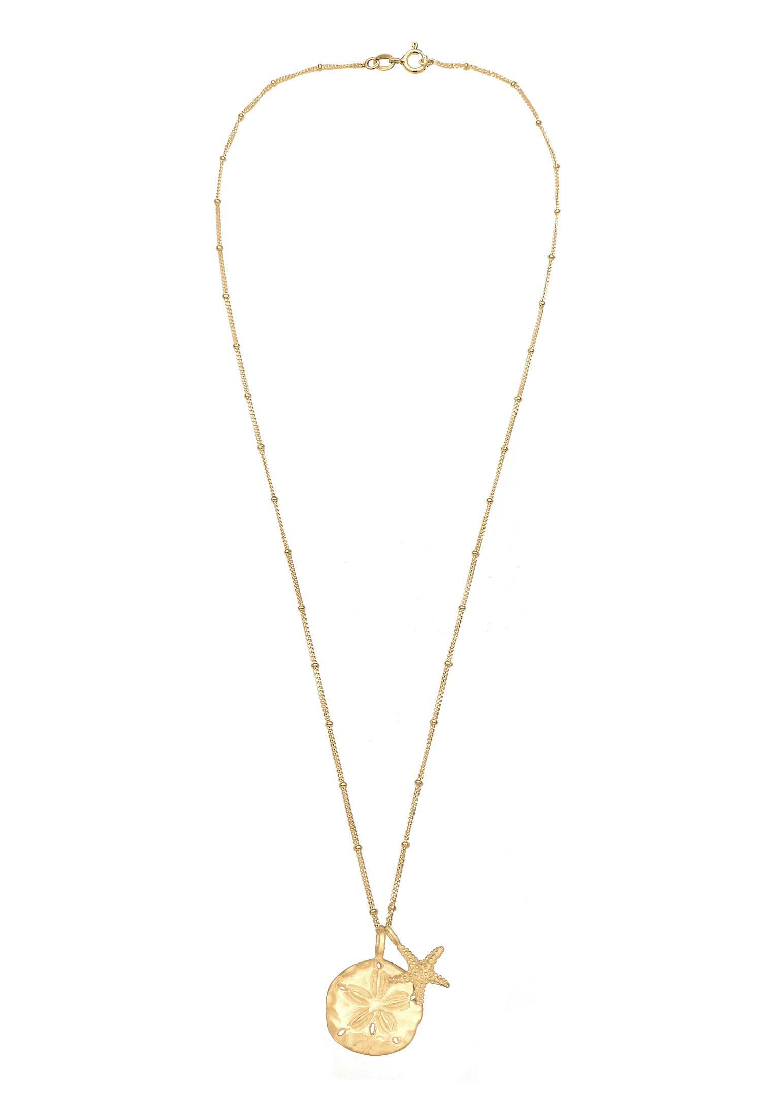 Elli Kette mit Anhänger »Blume Seestern Maritim 925 Sterling Silber«