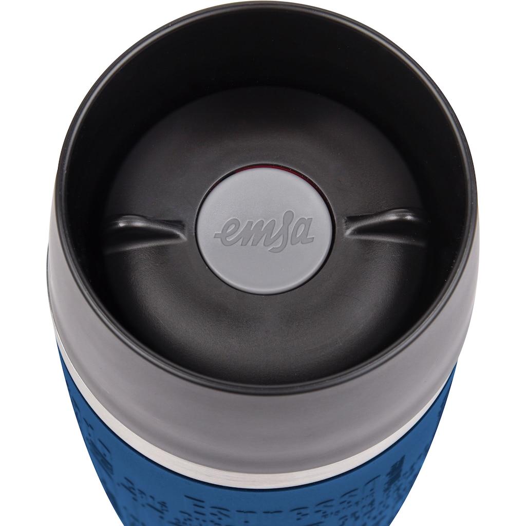 Emsa Thermobecher »Travel Mug Grande«, (1 tlg.), 100% dicht, 360°-Trinköffnung, 6h heiß/12h kalt, 500 ml
