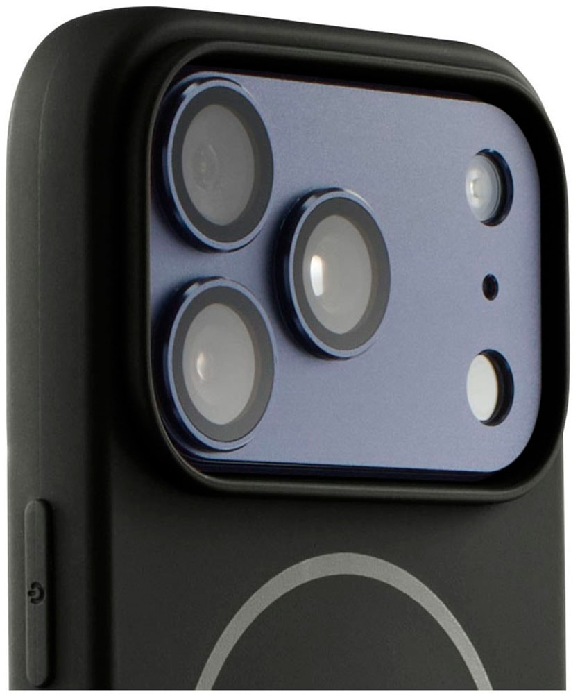Hama Smartphone-Hülle »Handyhülle magnetisch für Apple iPhone 17 Pro 18 Pro Schwarz« Magnetisch, Kratzschutz, Ultra-Slim-Design, bezogene Seitentasten
