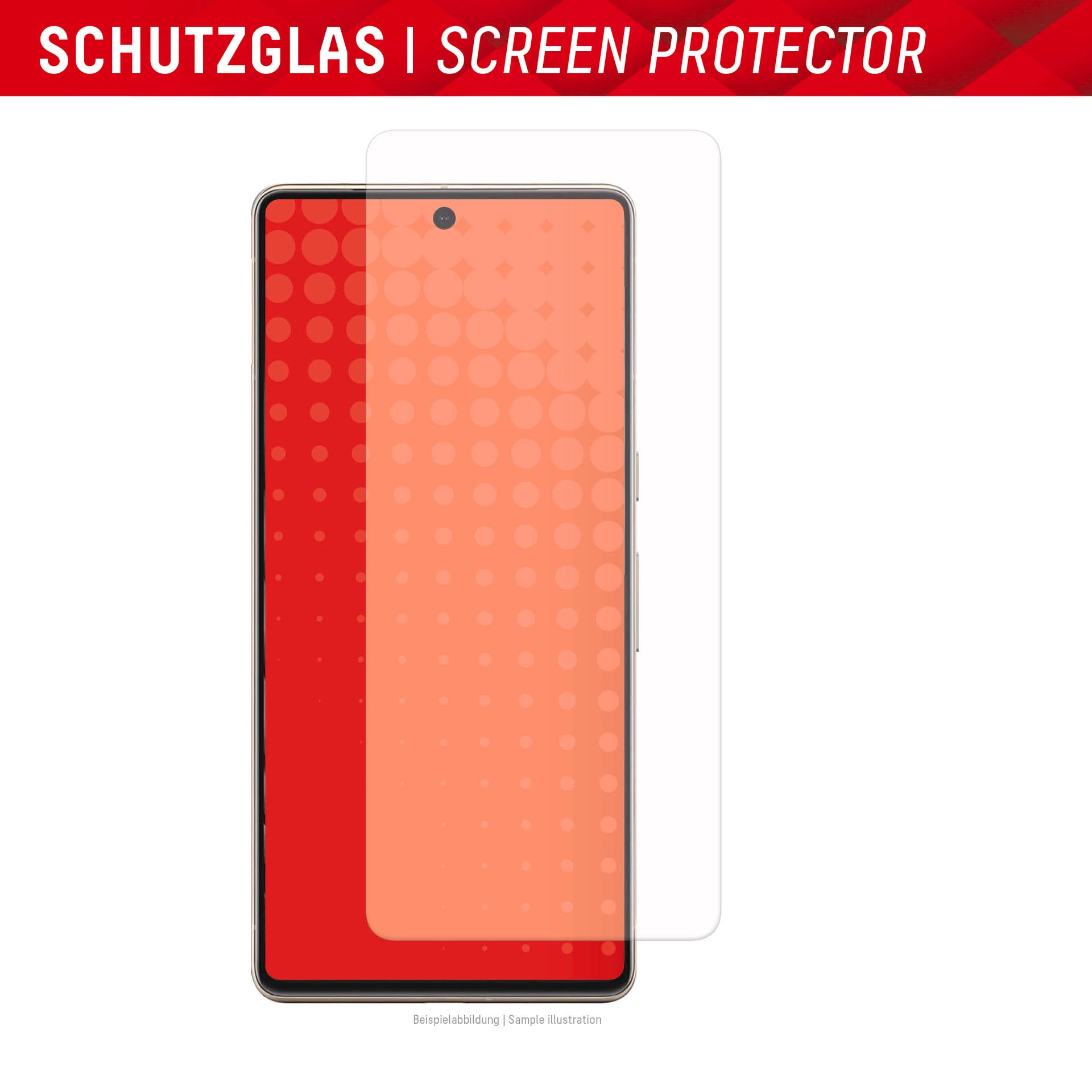Displex Displayschutzglas »Real Glass + Case Set«, für Google Pixel 8 Pro, Displayschutzfolie Displayschutz Rundumschutz 360 Grad splitterfest