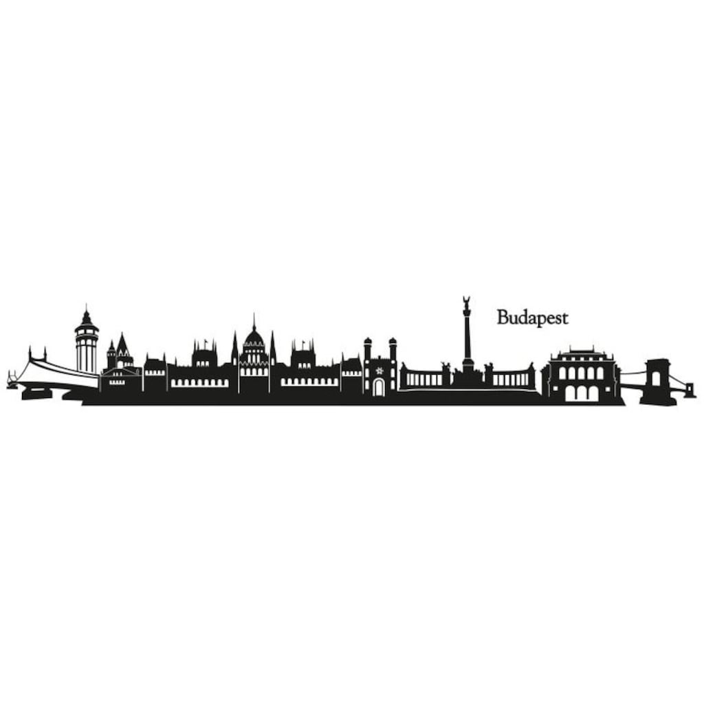 Wall-Art Wandtattoo »Stadt Skyline Budapest 120cm«, (1 St.), selbstklebend, entfernbar