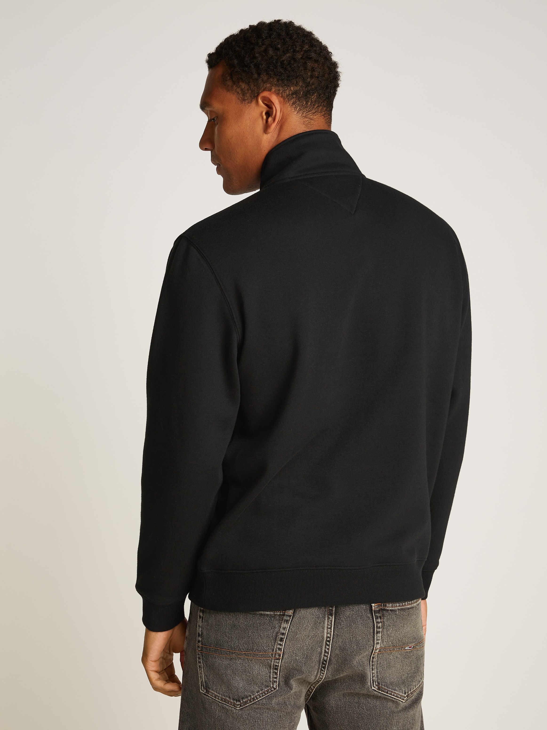 Tommy Jeans Sweatshirt »TJM REG FLEECE 1/4ZIP MOCK NECK«, mit Fleece