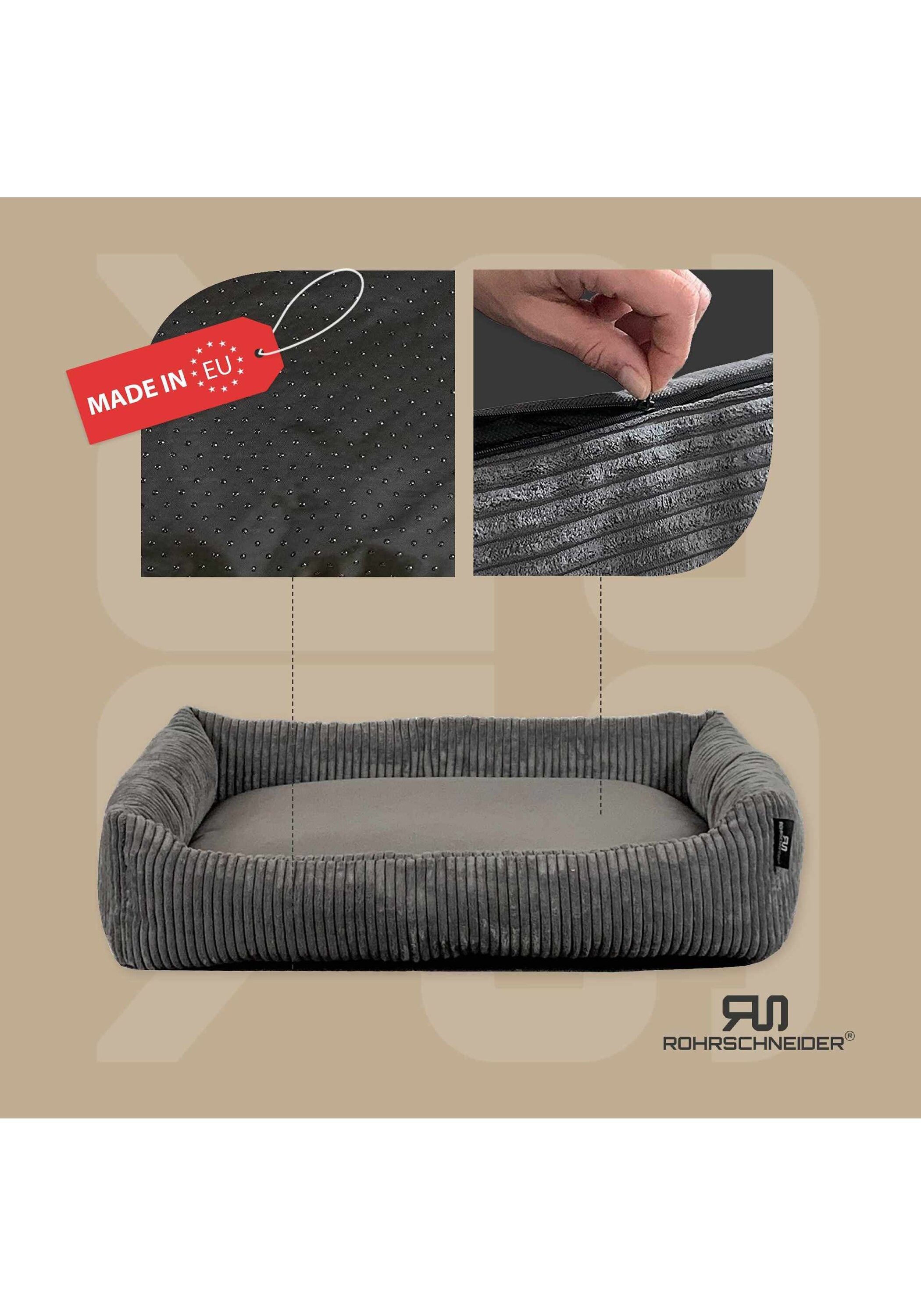 Rohrschneider Tierbett »Tierbetten Hundebett Cord 1er Pack«