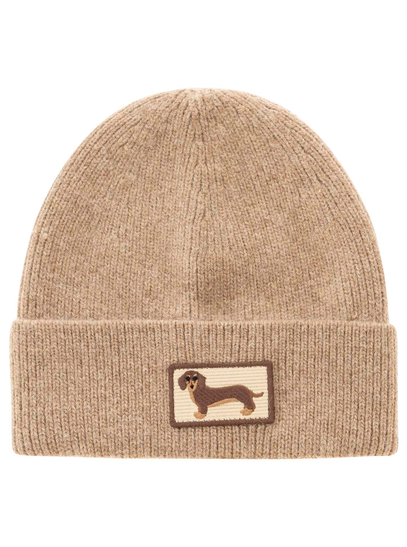 Zwillingsherz Beanie »"Dog Patch"«, mit süßem Dackelmotiv und Wollanteil