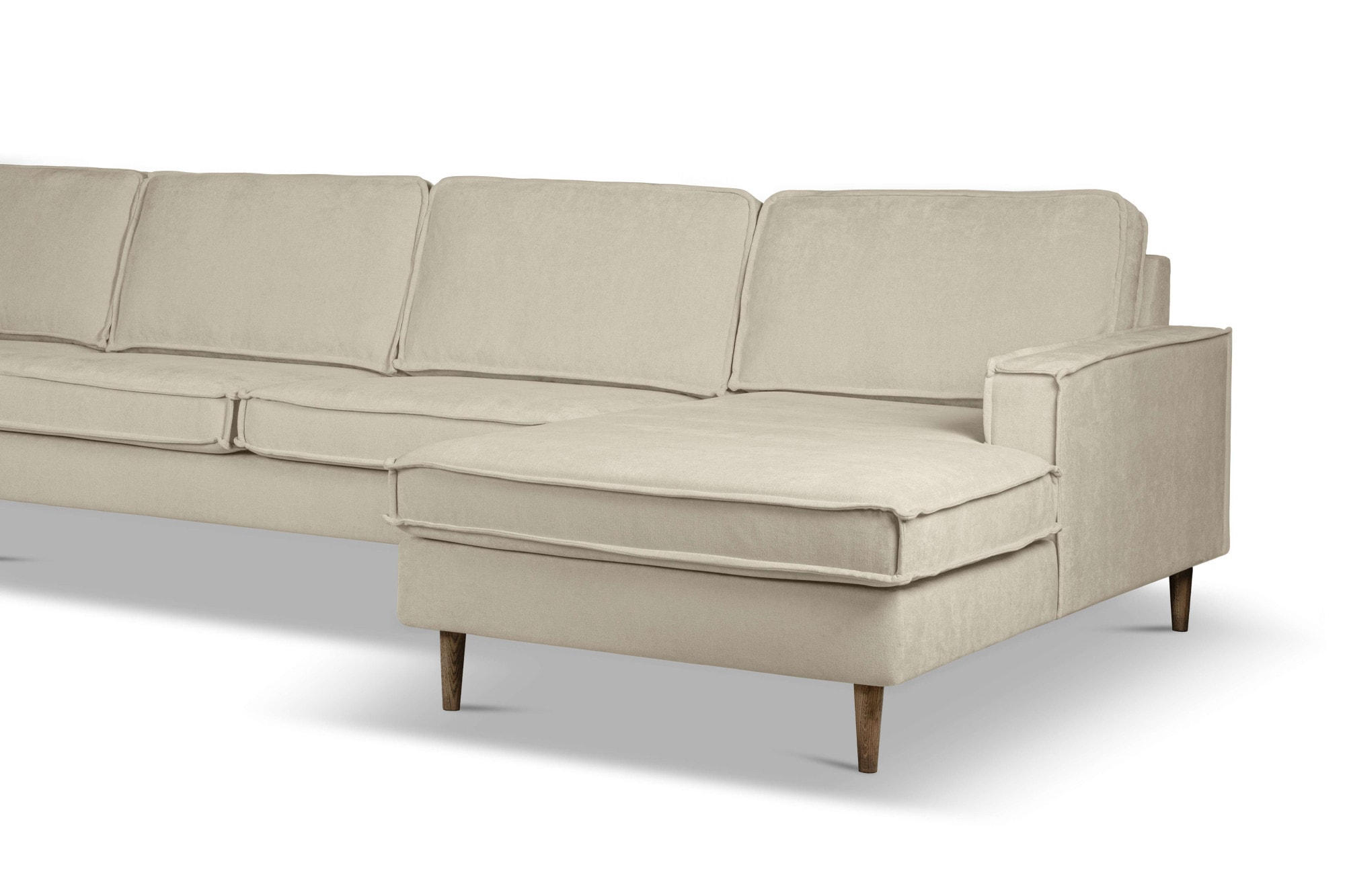 Home affaire Wohnlandschaft »Pinto Skandi, 350 cm, U-Form, XXL, mit Ottomanen«