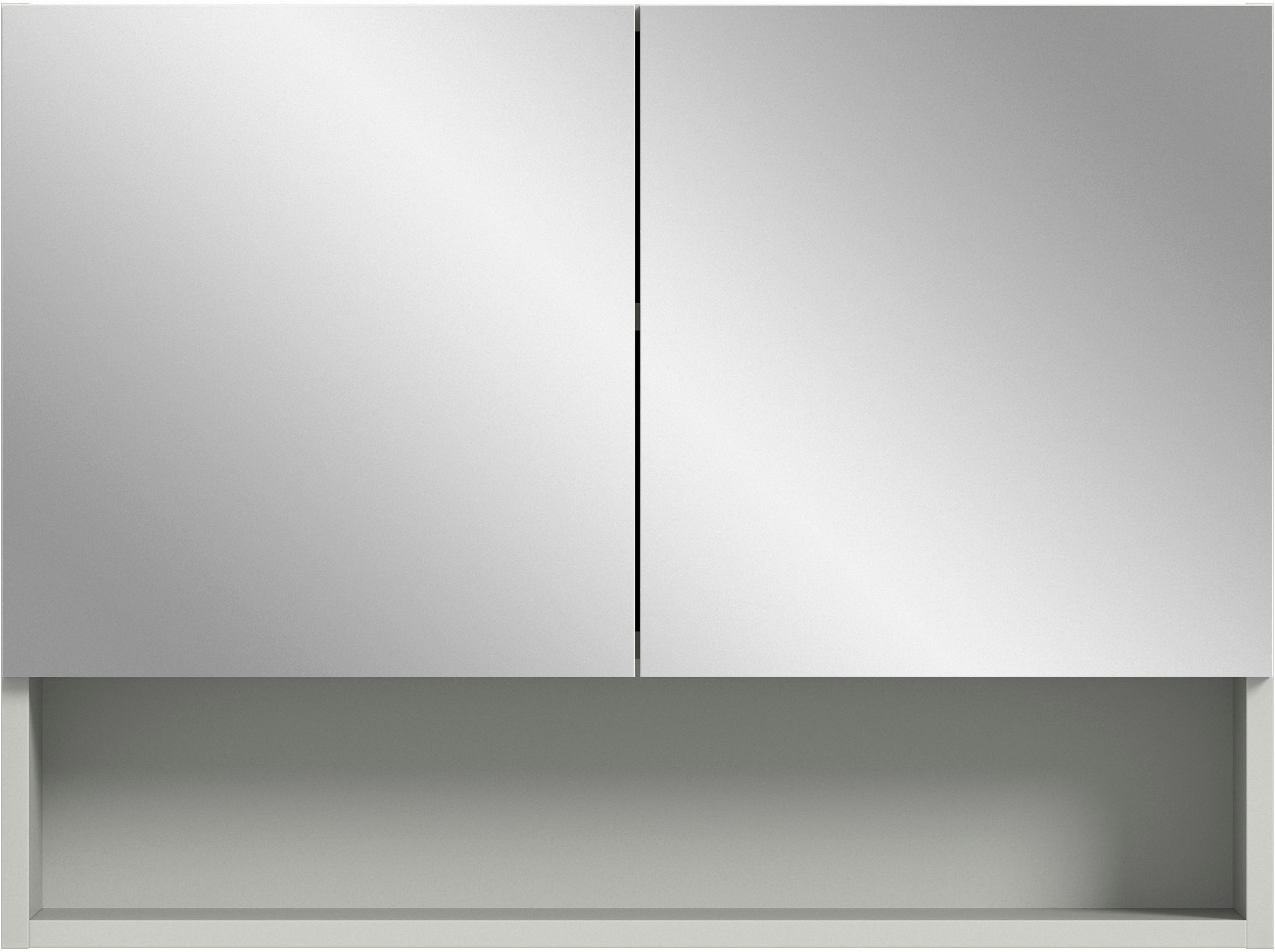 welltime Spiegelschrank »Calcio, Breite 74 cm, 2 Spiegeltüren, 1 Einlegeboden, 3 Fächer«, Badschrank, Bad-Möbel, Badezimmer