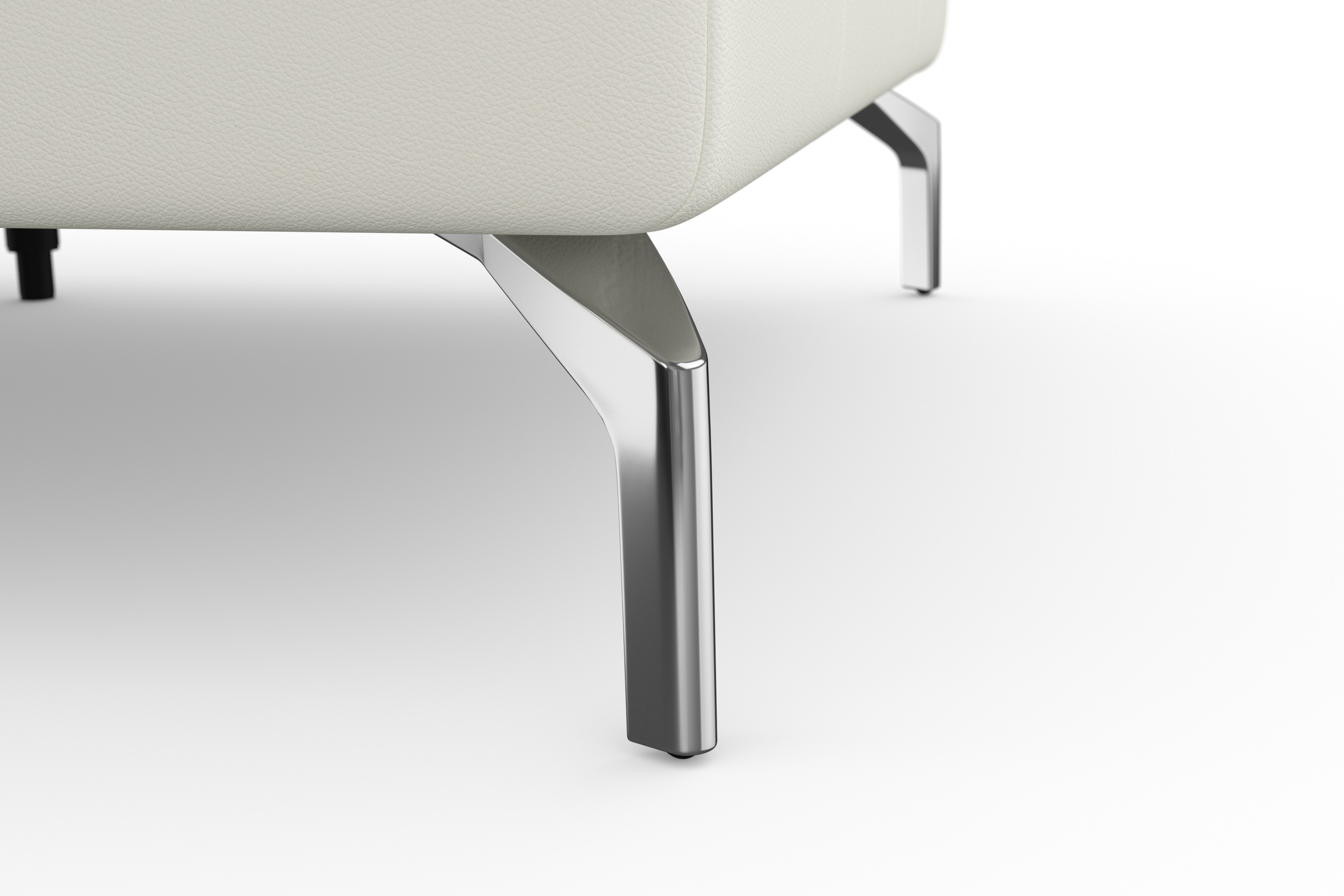 sit&more Ecksofa »Bendigo L-Form«, inklusive Sitztiefenverstellung, Bodenfreiheit 15 cm, in 2 Fußfarben