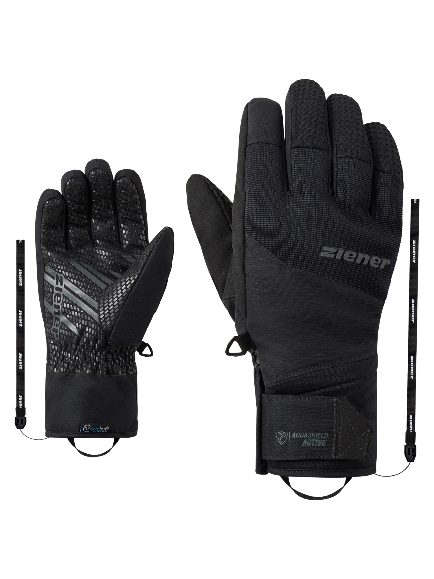Ziener Skihandschuhe "GASTIUS-Z AQUASHIELD lavalan" wasserdicht, winddicht, atmungsaktiv, Wollwattierung