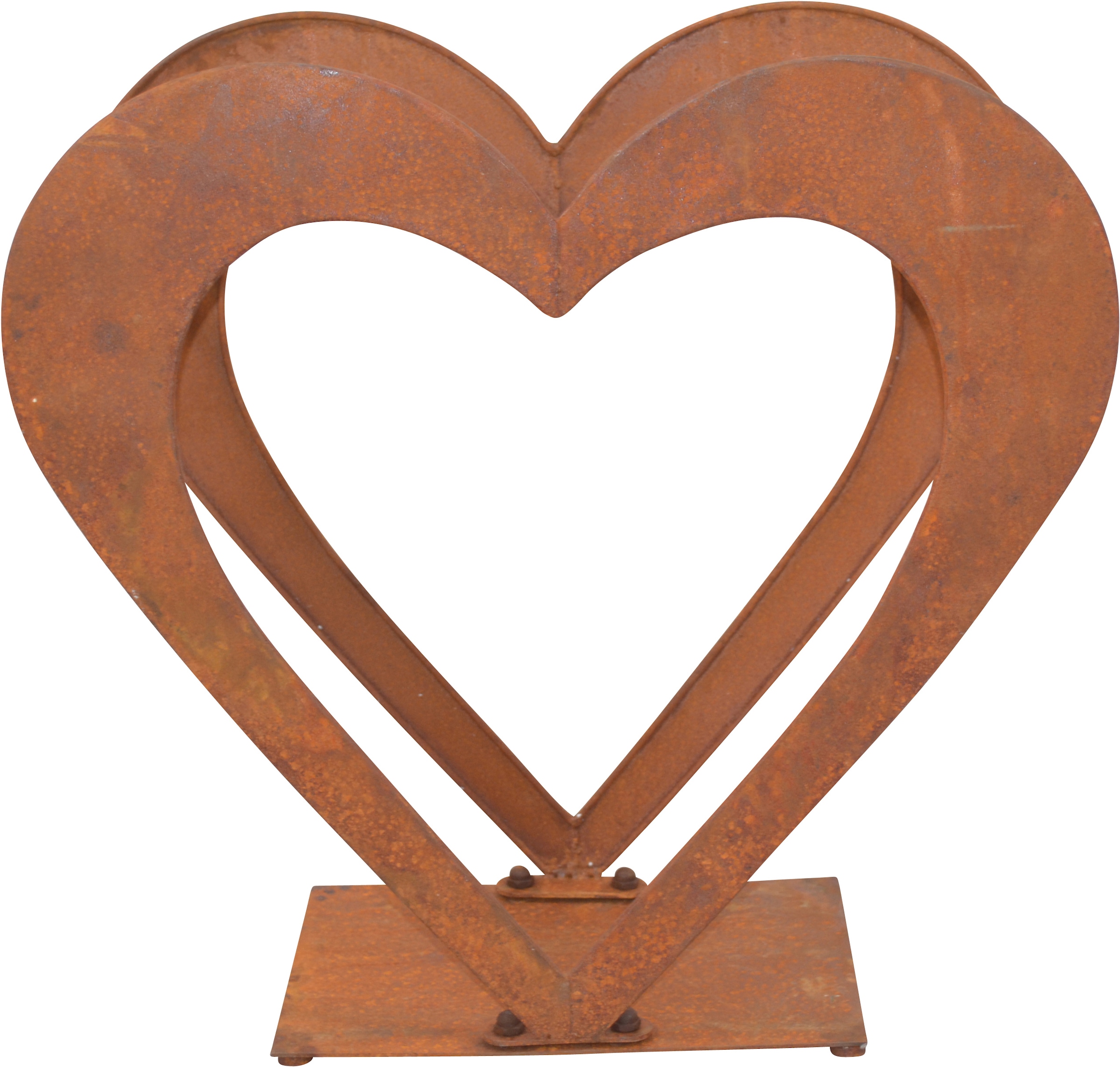 HOFMANN LIVING AND MORE Regal »Herzilein, Weihnachtsdeko aussen«, für Holz,  aus Eisen mit rostiger Oberfläche bestellen | BAUR