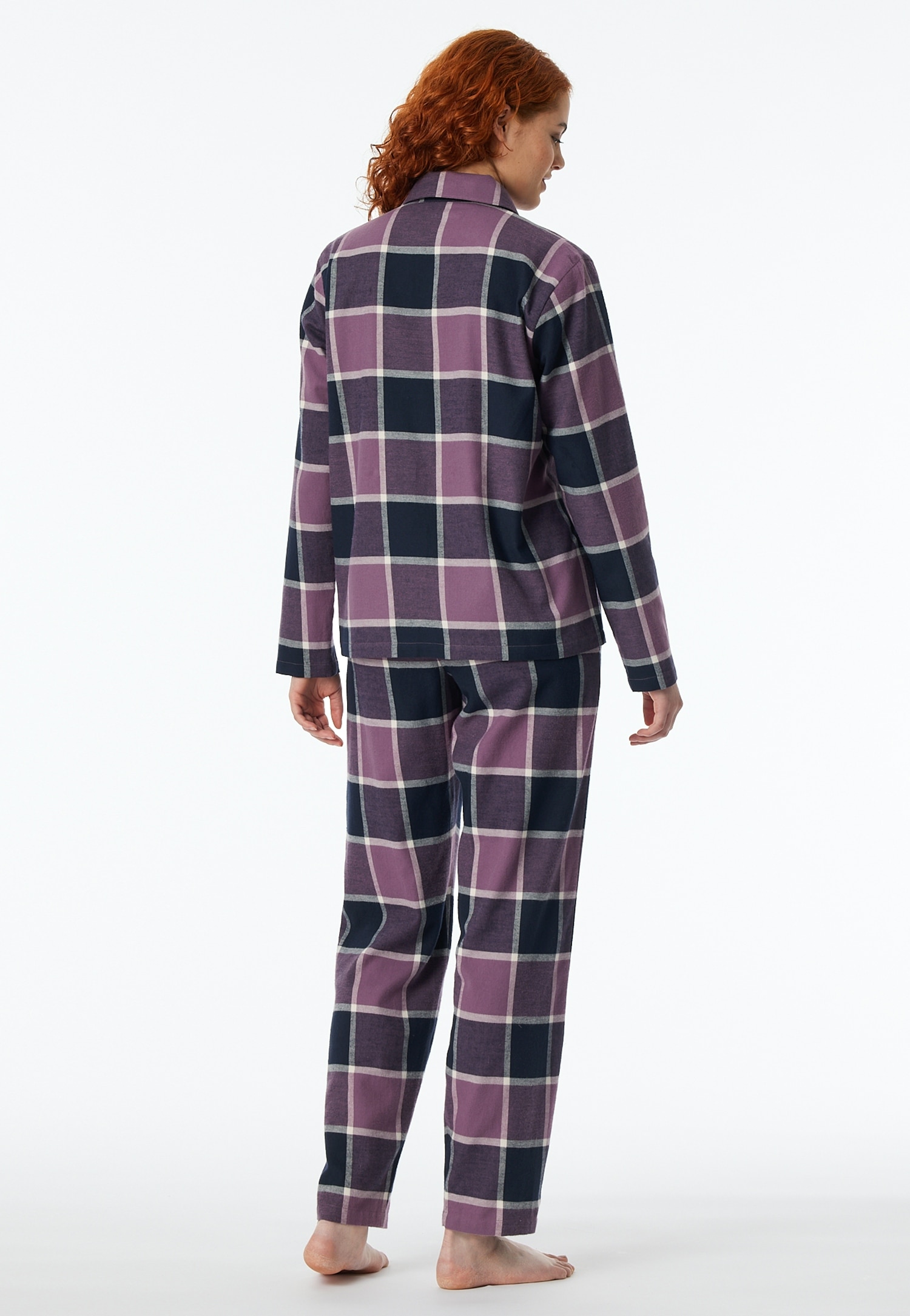 Schiesser Pyjama »"Selected Premium Warming"«, (2 tlg.), mit klassischem Karomuster