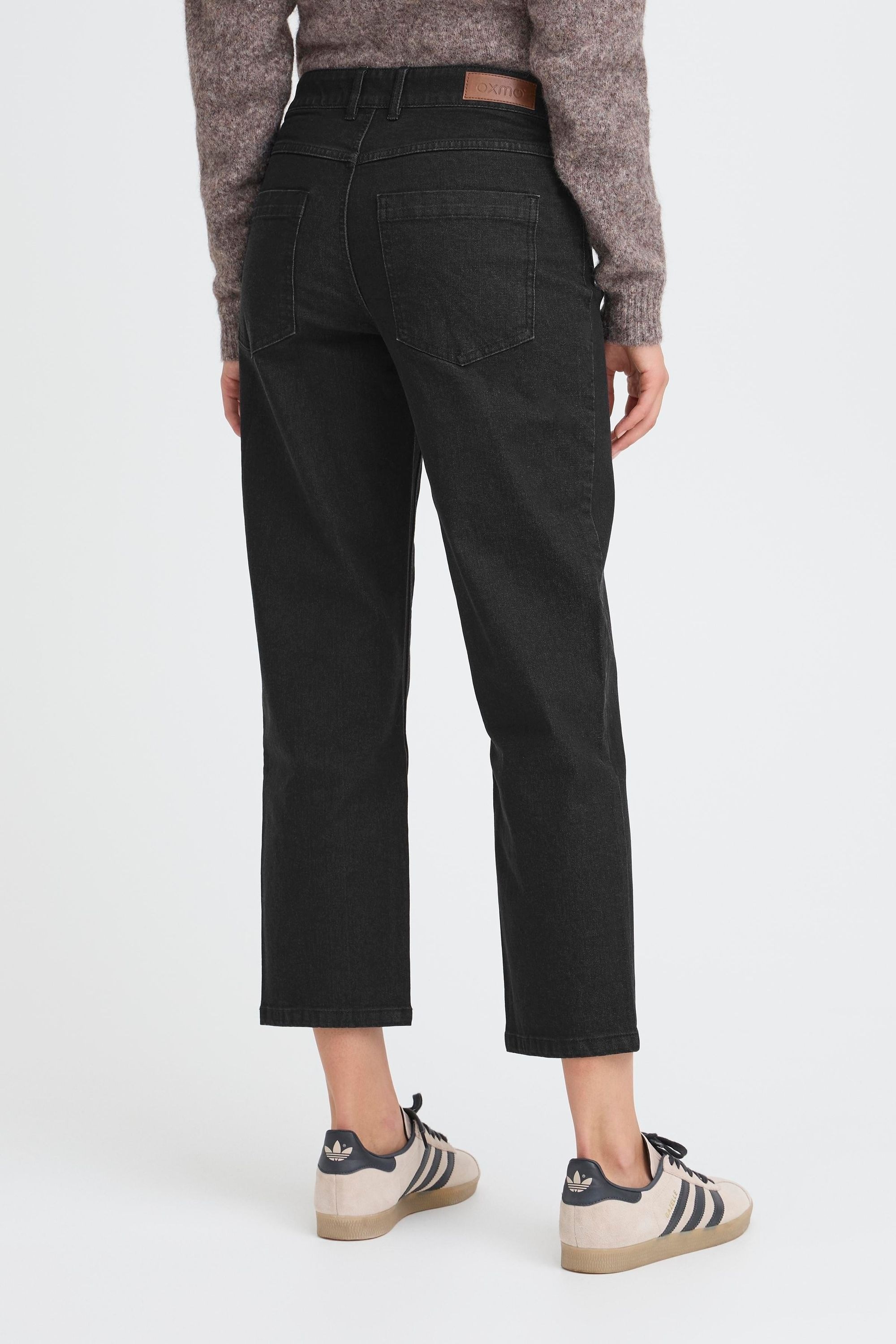 OXMO OXHELLE Mom Jeans Black Denim 26 3