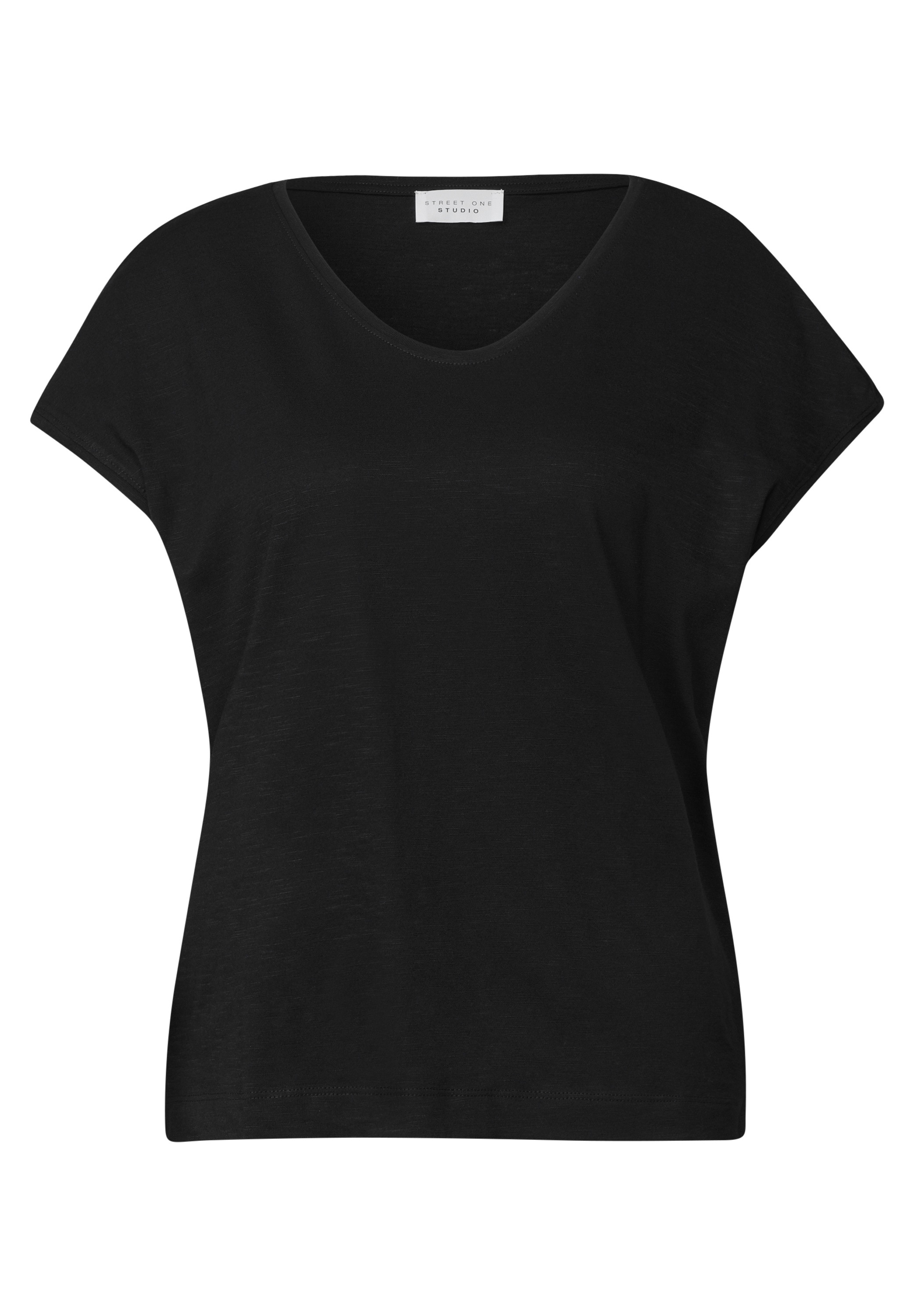 STREET ONE STUDIO V-Shirt im soften Baumwoll-Mix