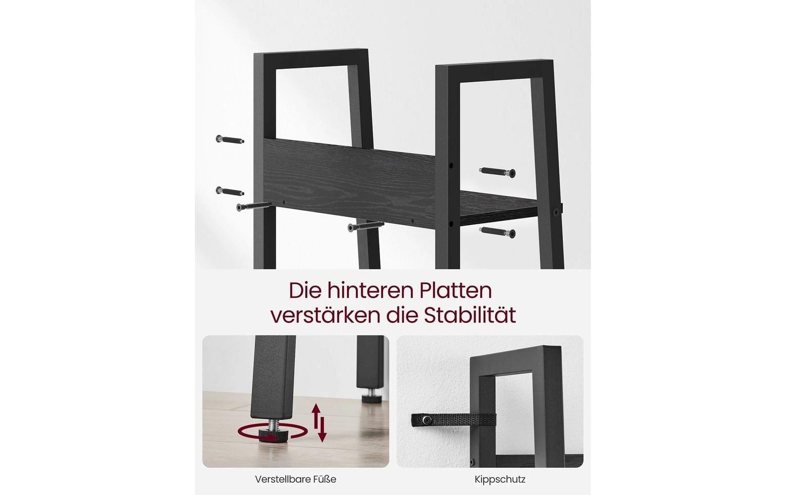 VASAGLE Regal »5 Ablagen 33.8 x 170 cm«