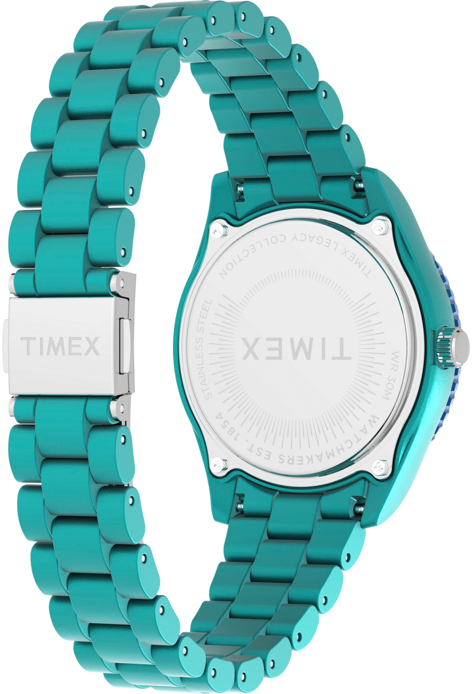 Timex Quarzuhr »LEGACY 37 mm«, Armbanduhr, Damenuhr,Kunststoffarmband, Leuchtzeiger