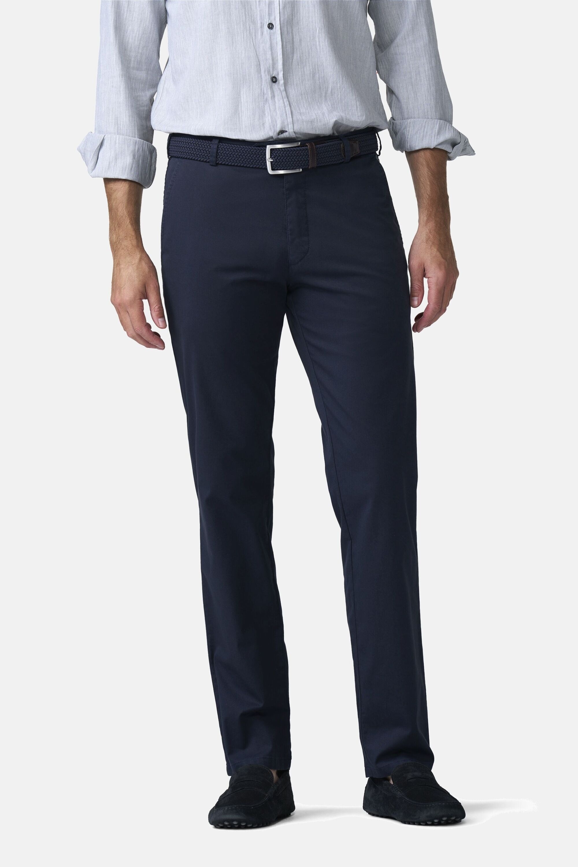 MEYER Chinos "Paris 1-5073" mit buntem Innenfutter