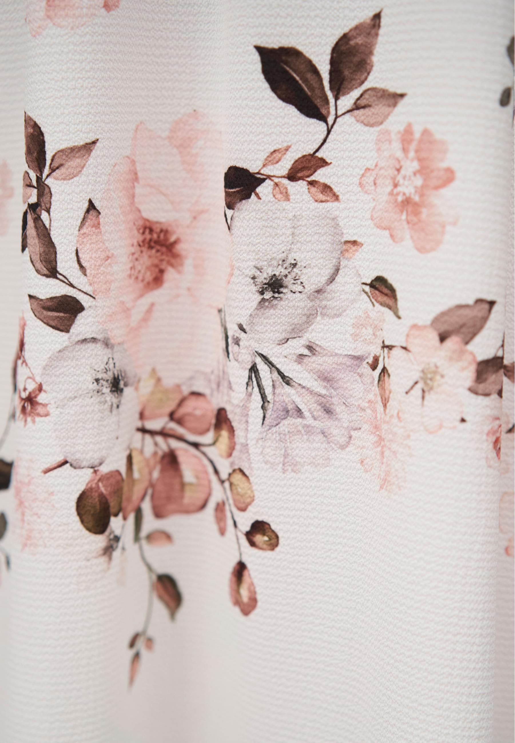 CLOUD 5IVE Shirtkleid »CLOUD 5IVE Maxi Kleid in Wickeloptik mit Blumen All Over Print« 1 Stk. tlg.