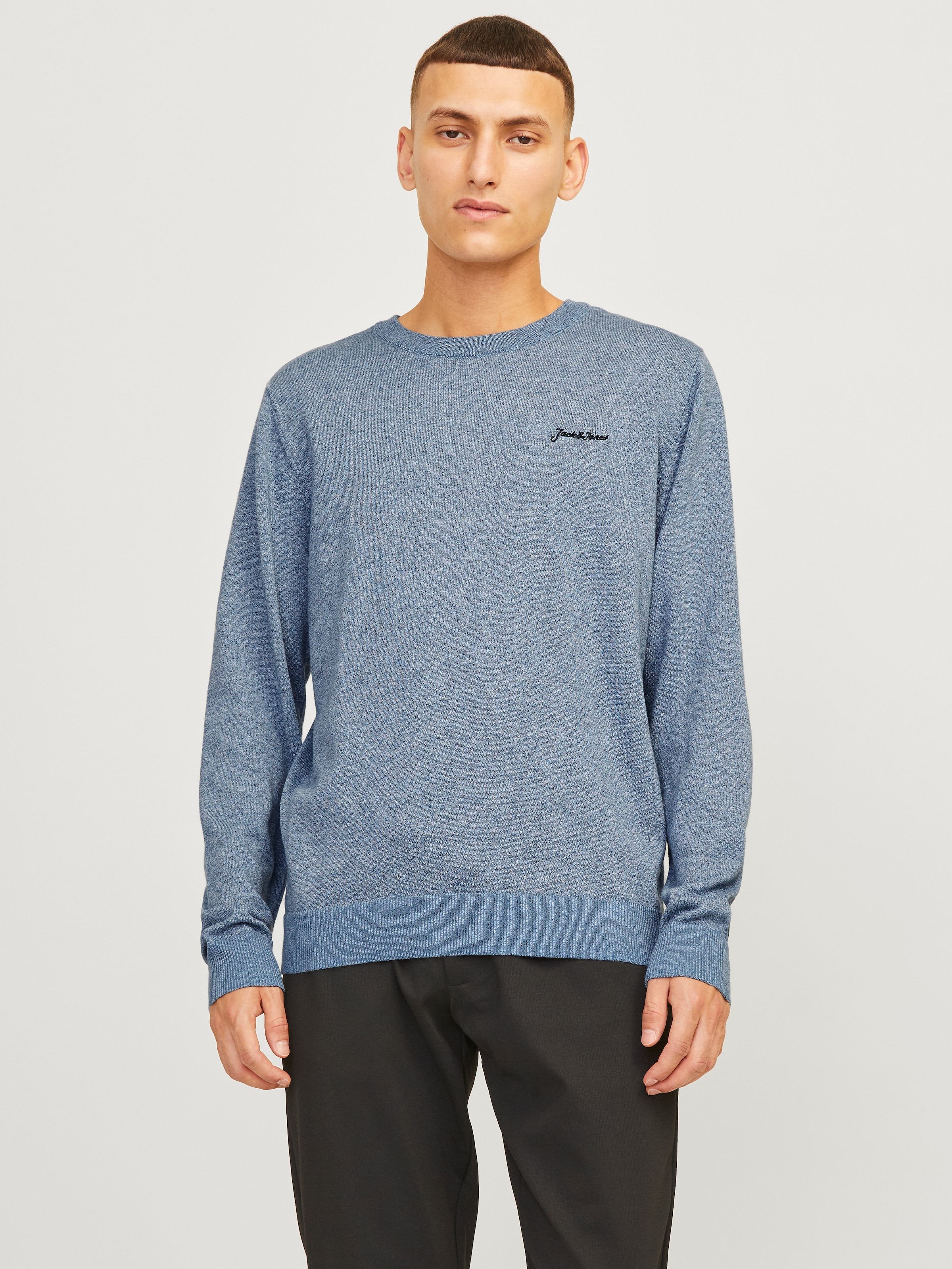 Jack & Jones Rundhalspullover "JJBRAD KNIT CREW NECK AW24"