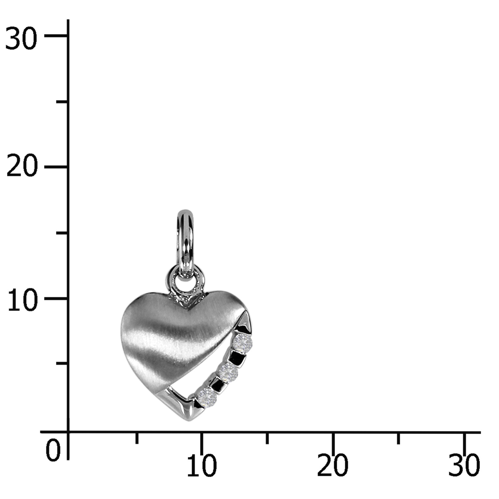OSTSEE-SCHMUCK Kettenanhänger »Ostsee-Schmuck Anhänger Herz 10 mm Anhänger Herz 10 mm«, (1 tlg.)