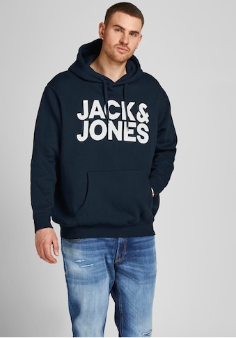 Jack & Jones PlusSize Kapuzensweatshirt »CORP LOGO SWEAT HOOD«, Bis Größe 6XL kaufen