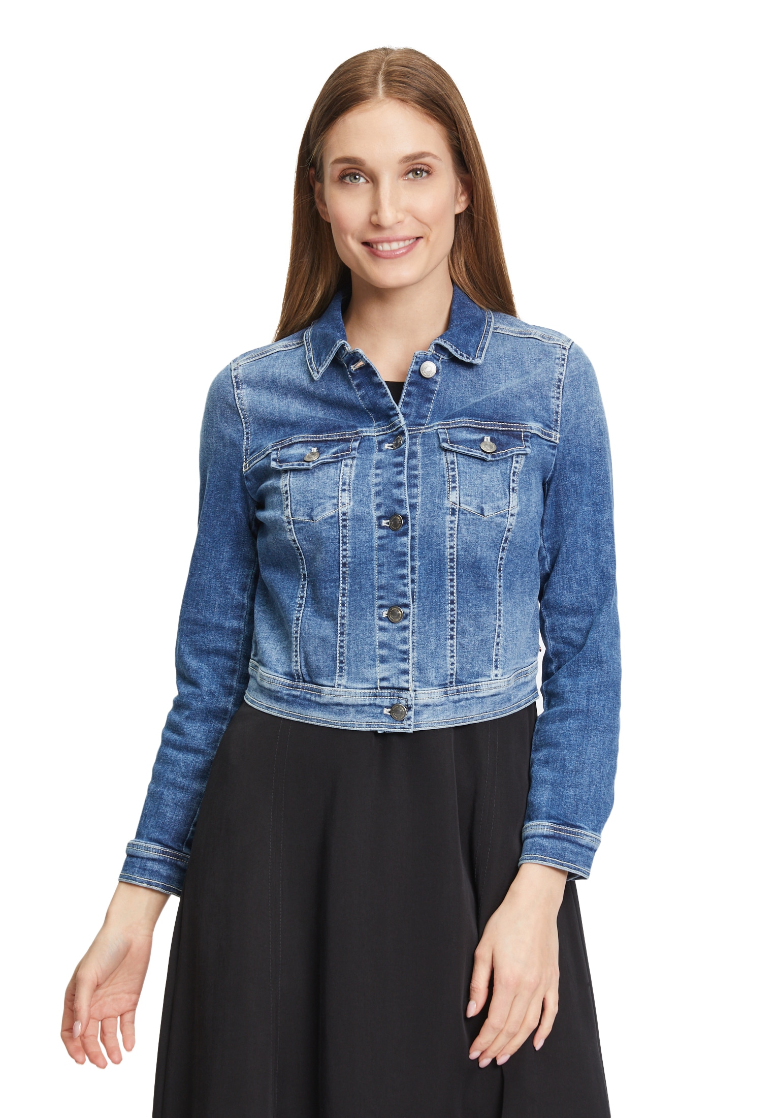 Vera Mont Jeansjacke "Vera Mont Jeansjacke mit Waschung" günstig online kaufen