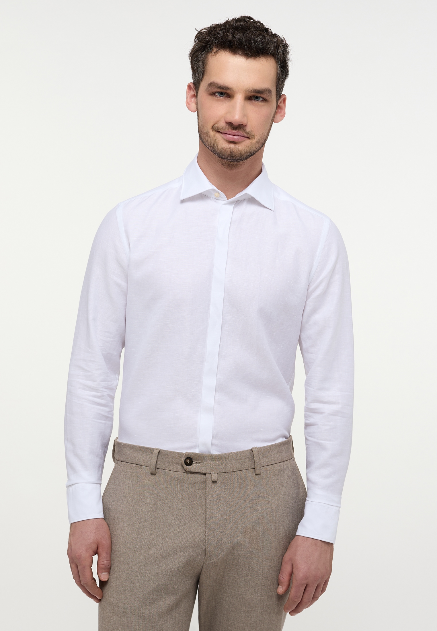 Eterna Langarmhemd "SLIM FIT" EASY IRON (bügelleicht) günstig online kaufen