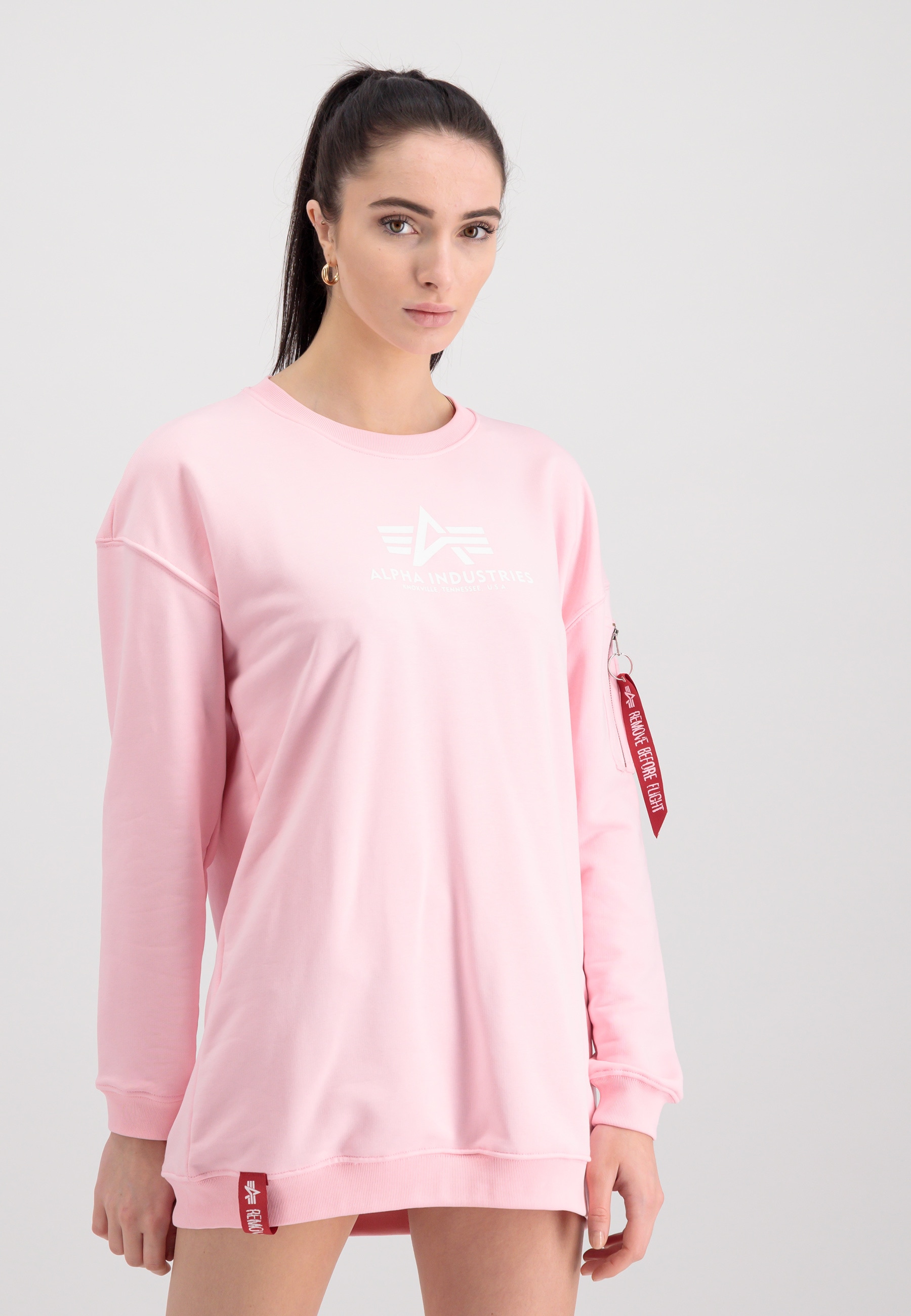 Alpha Industries Sweater "Alpha Industries Women - Sweatshirts Basic Long Sweater OS Wmn"