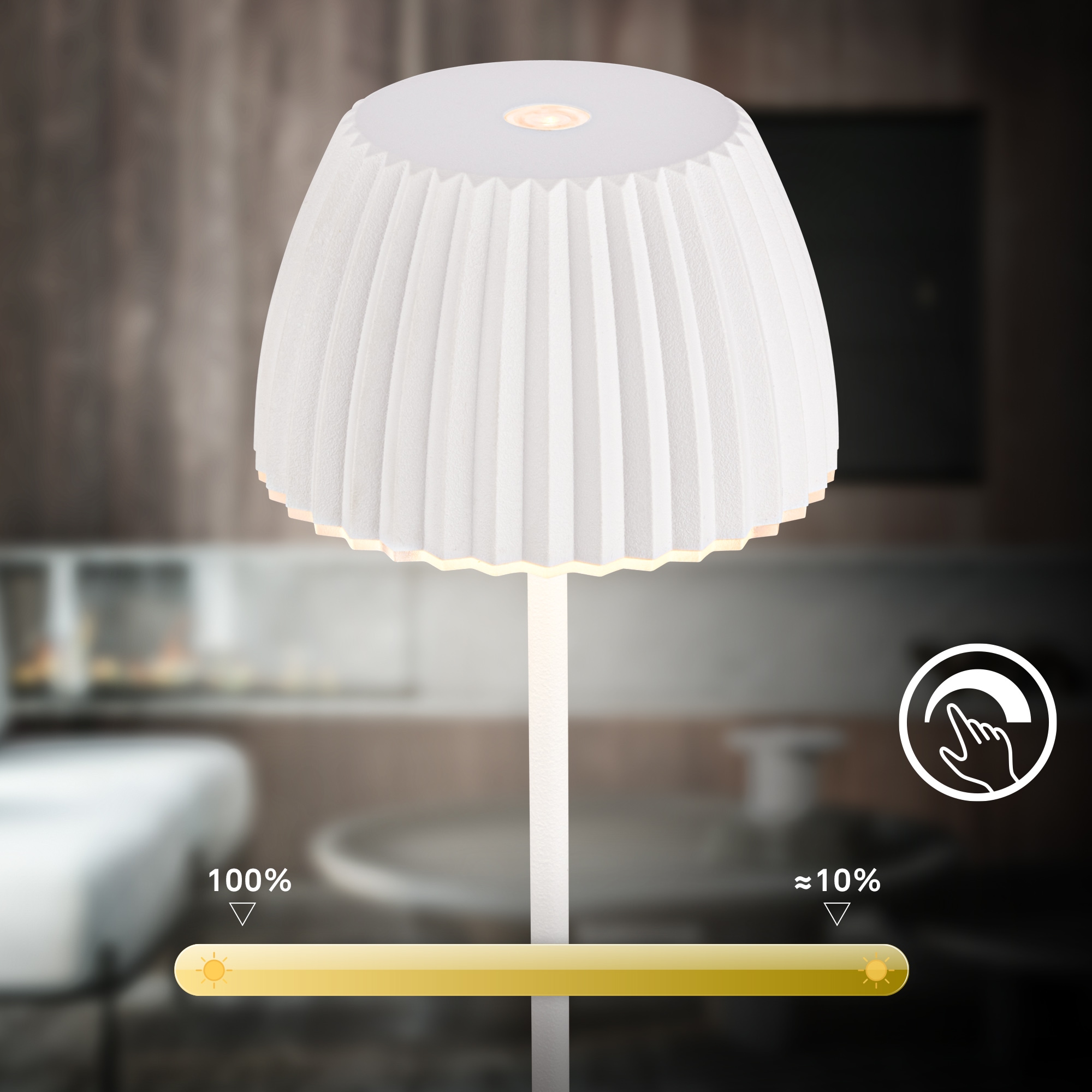 Briloner Leuchten LED Tischleuchte »Akku LED Tischleuchte« LED-Modul