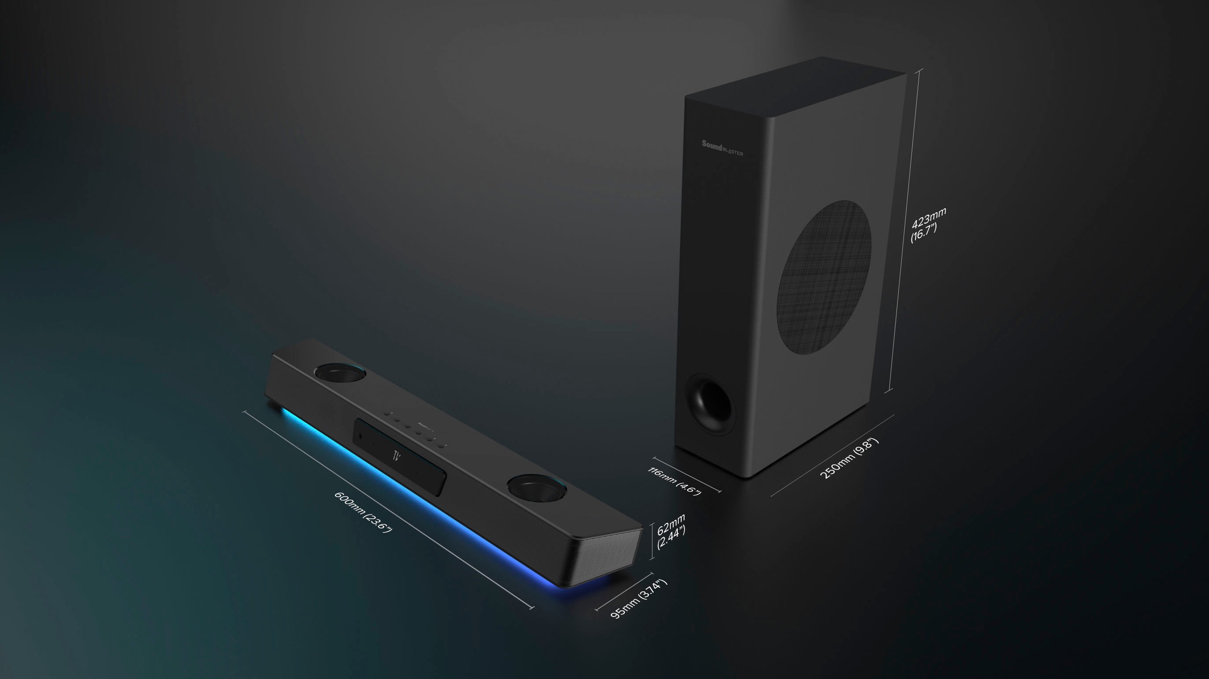 Creative Soundbar »Sound Blaster Katana V2X«, Bluetooth