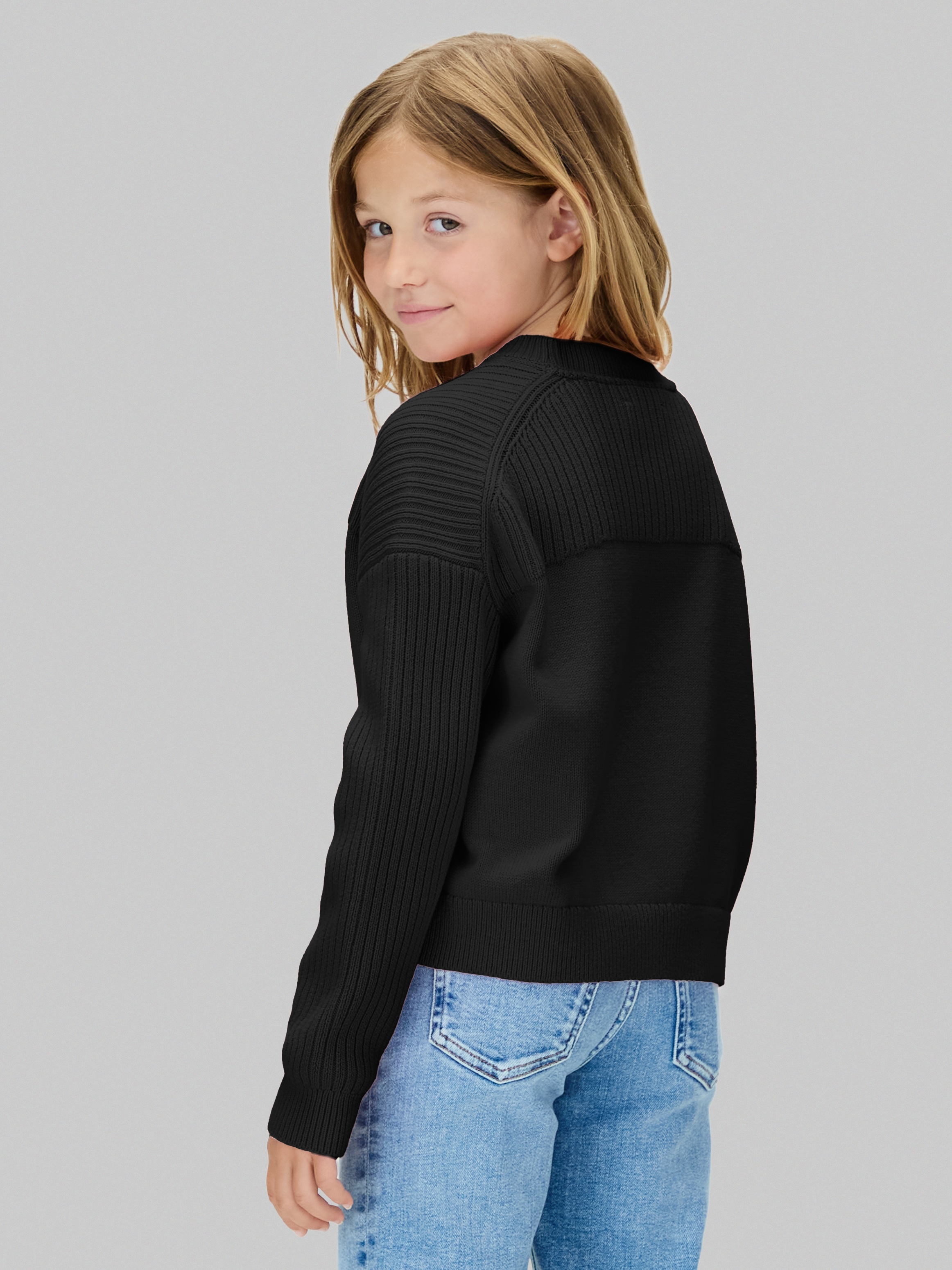 Thumbnail - Calvin Klein Jeans Strickpullover "MONOLOGO CN SWEATER" für Kinder bis 16 Jahre, Logo-Stickerei