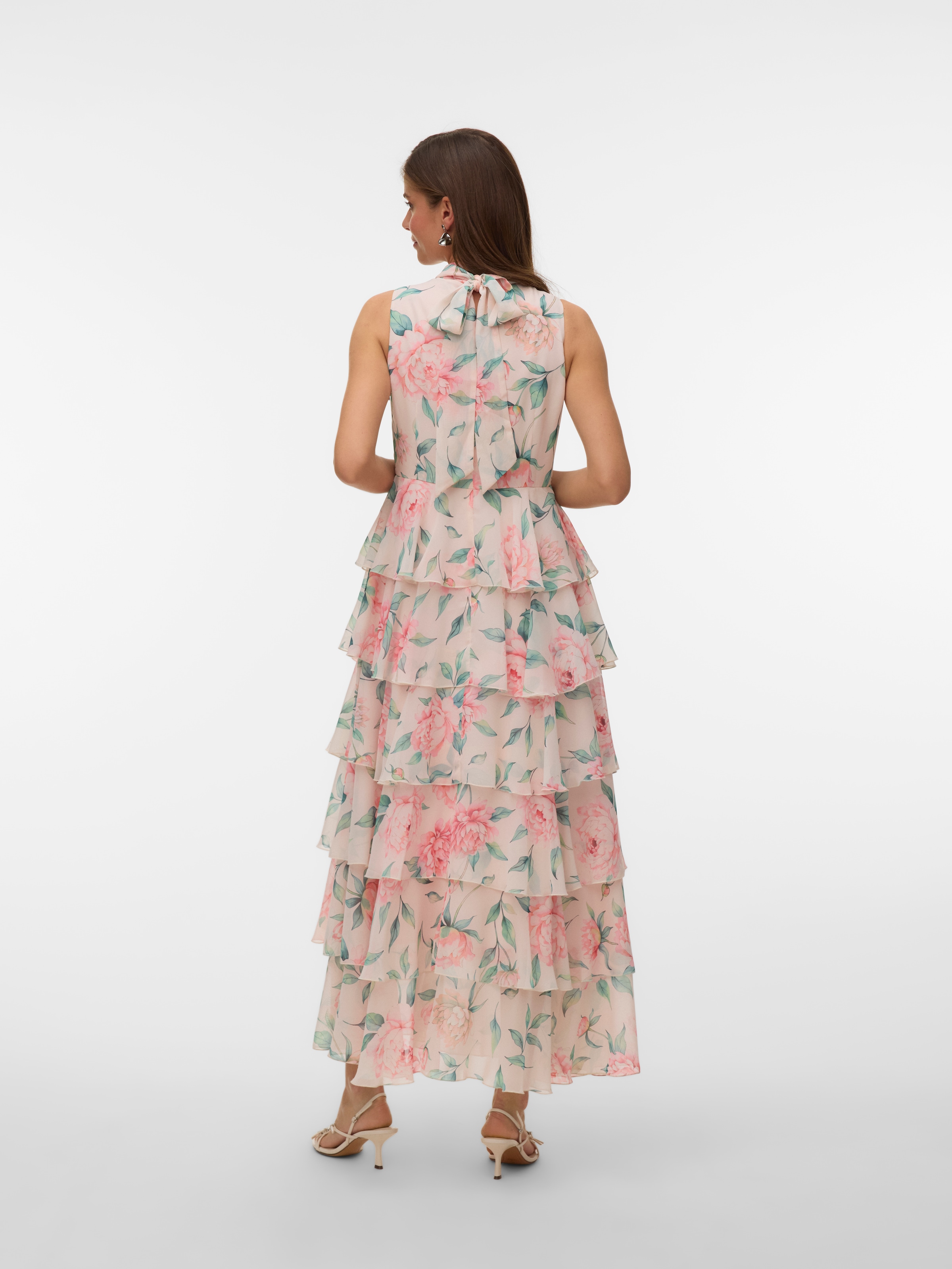 Vero Moda Maxikleid »VMFELICIA SL HIGHNECK RUF MAXI DRESS EXP« Kunstfaser