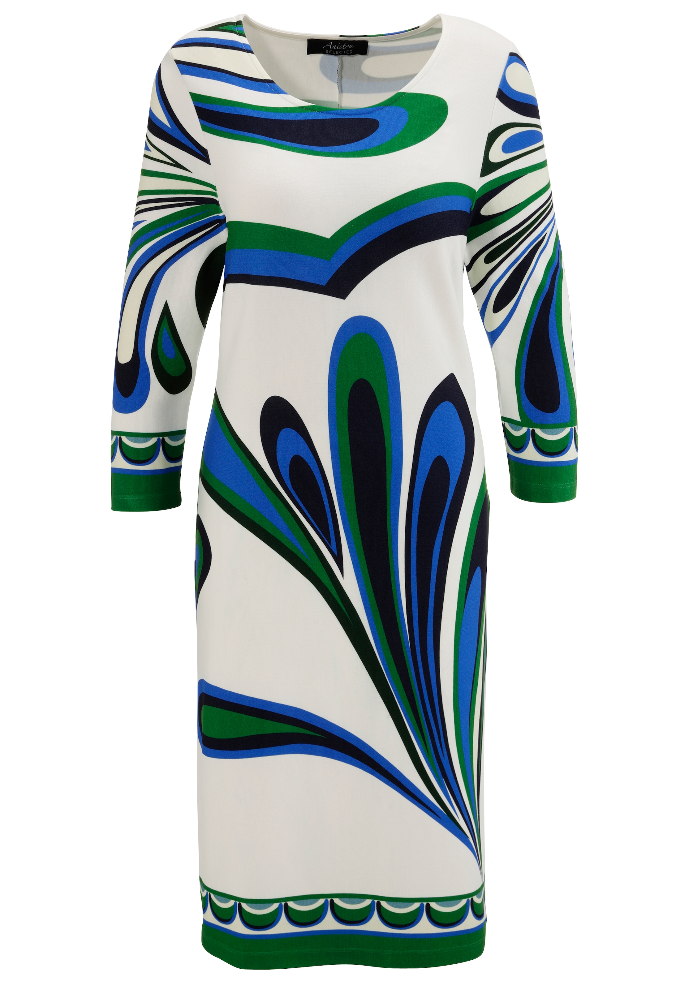 Aniston SELECTED Jerseykleid, mit fantasievollen Alloverprint