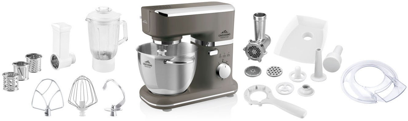eta Küchenmaschine »ETA002390070«, Gratussino Bravo II 800 Watt, mit viel Zubehör