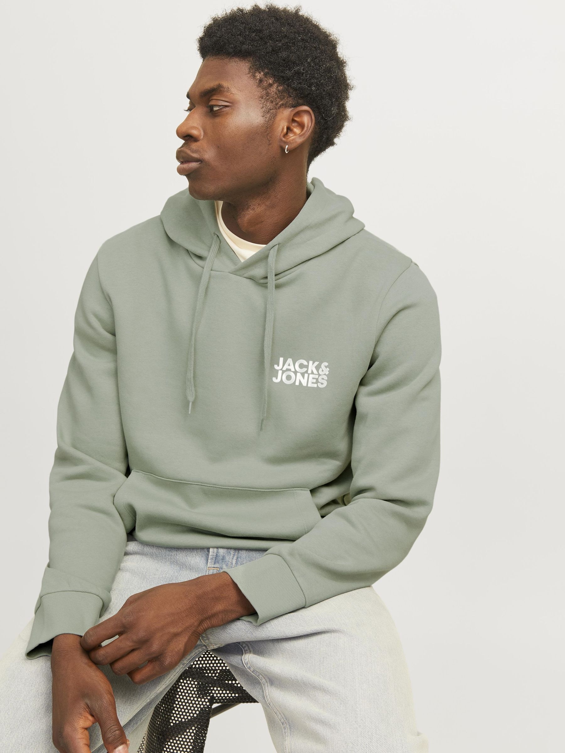 Jack & Jones Kapuzensweatshirt "JJECORP LOGO SWEAT HOOD NOOS", mit Logo Print