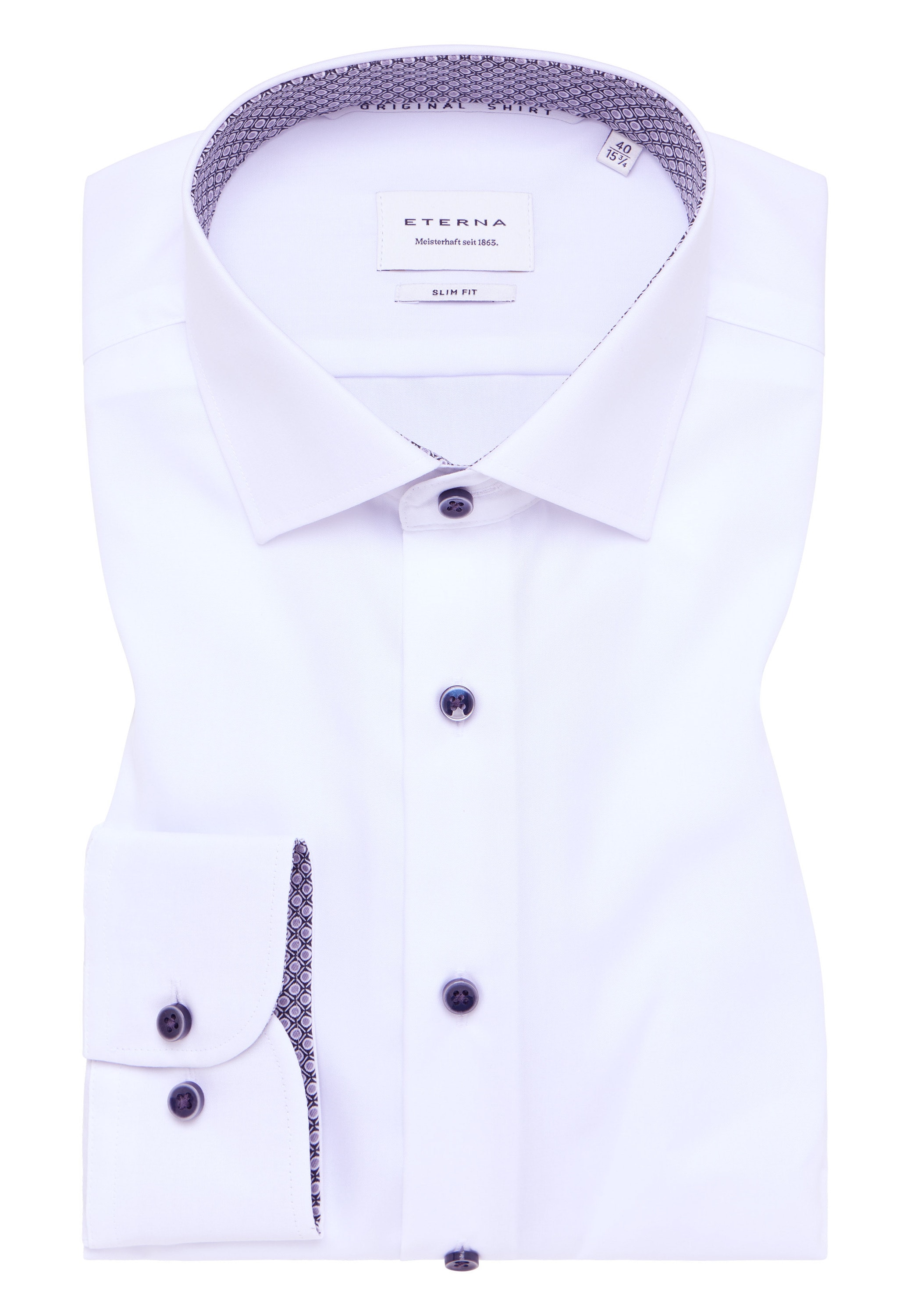 Eterna Langarmhemd »SLIM FIT«, NON IRON (bügelfrei)