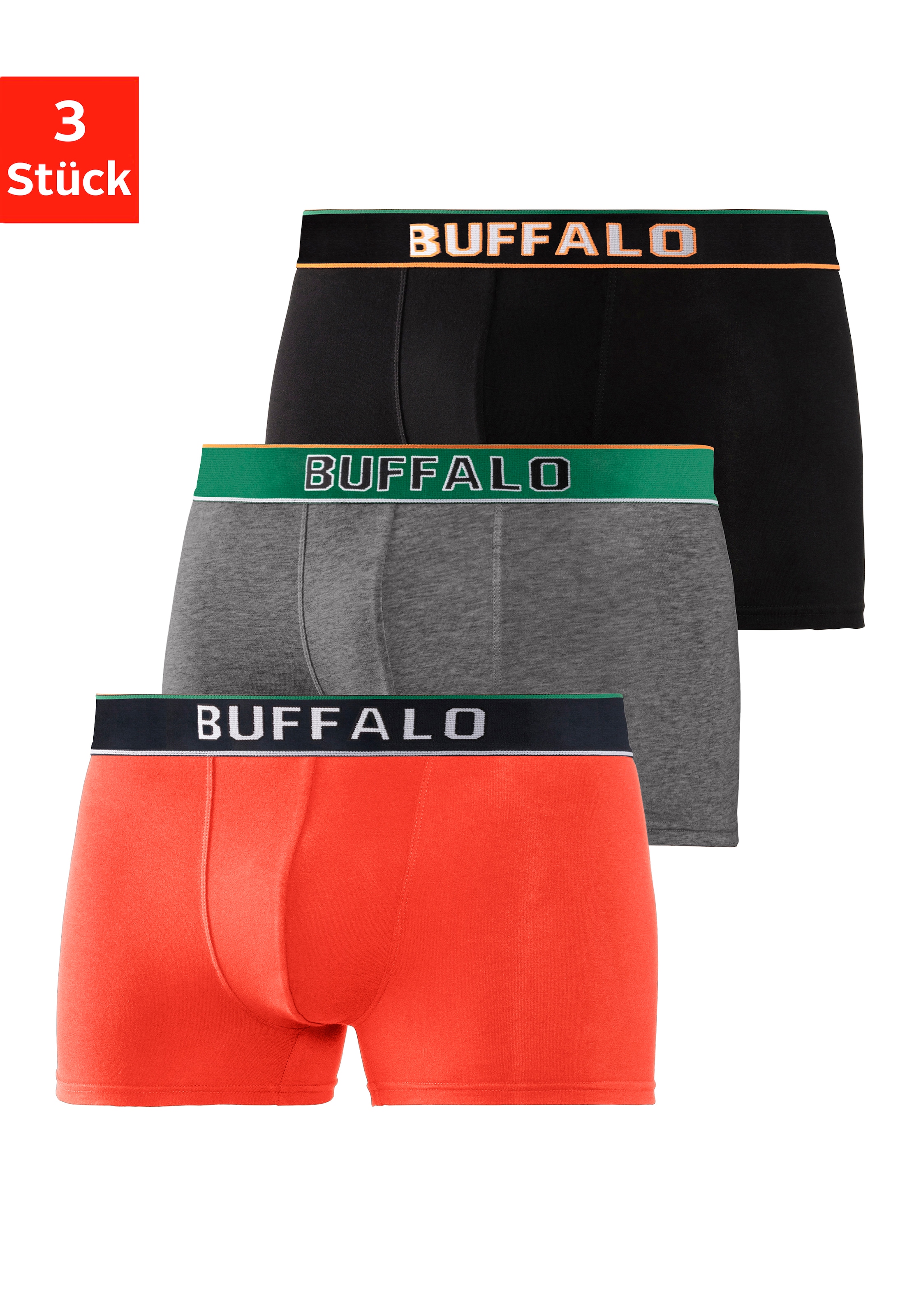 Buffalo Kelnaitės šortukai (Packung 3 St.) Web...
