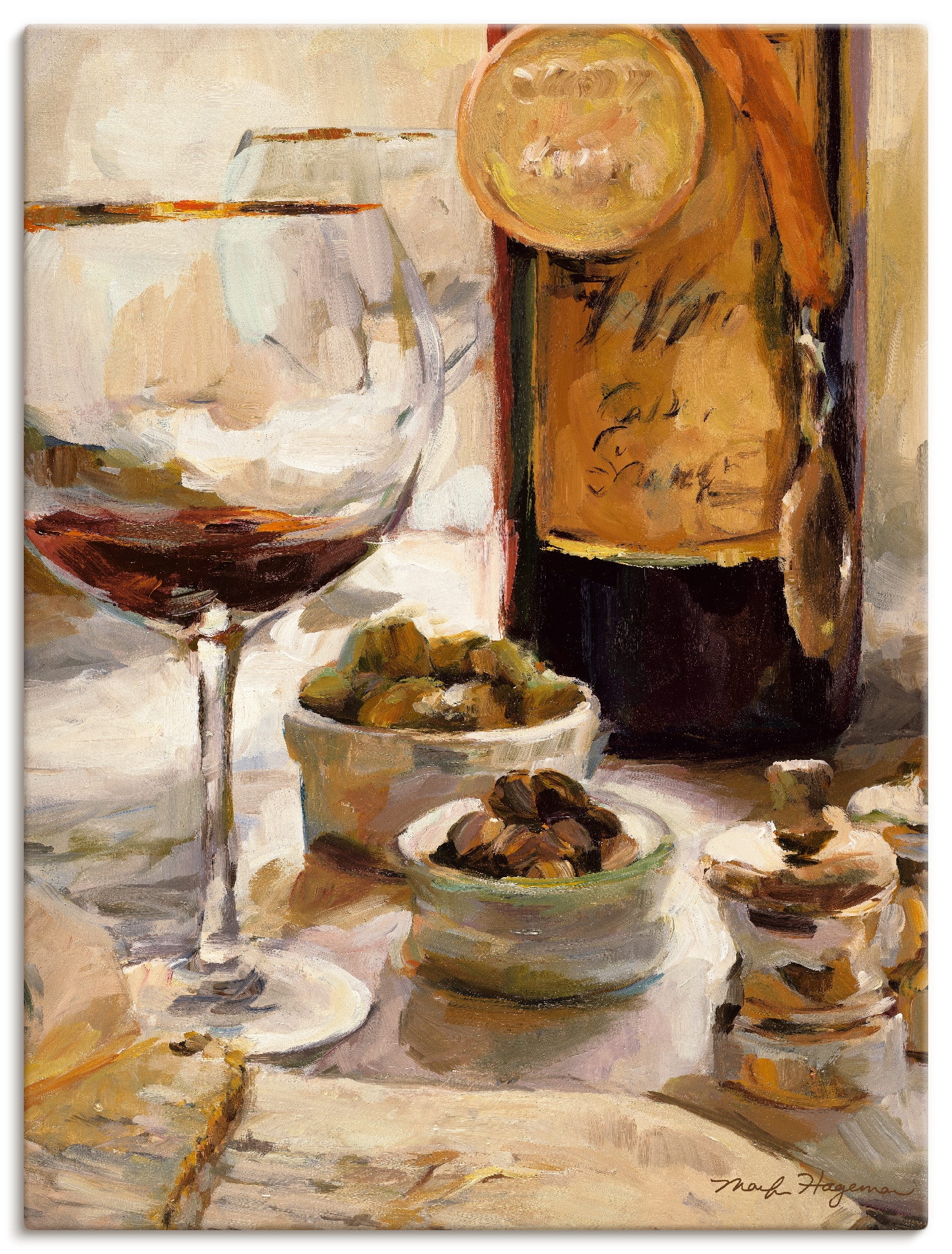 Artland Wandbild »Ausgezeichneter Wein«, Getränke, (1 St.), als Leinwandbild, Poster in verschied. Größen