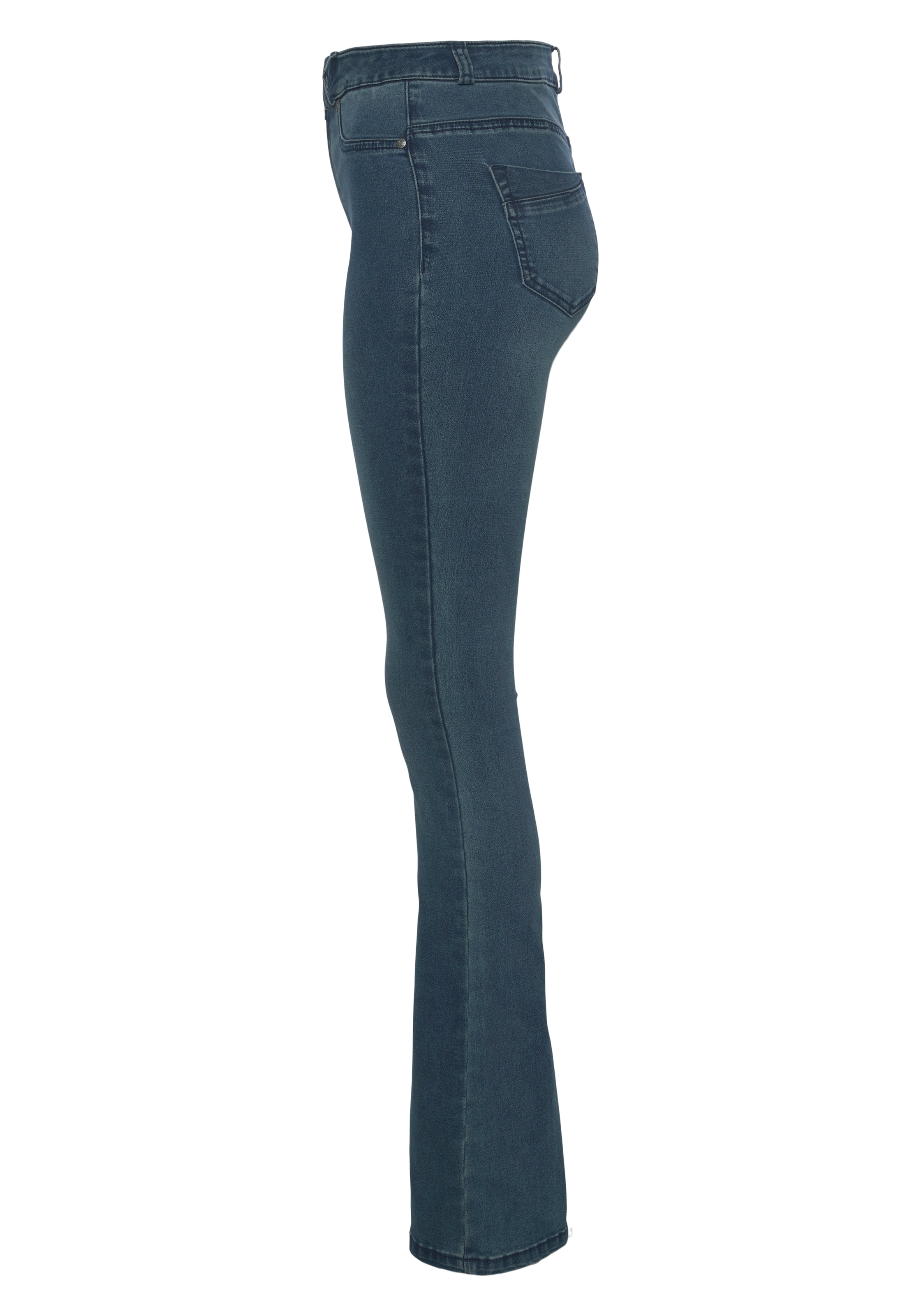 Arizona Bootcut-Jeans »Ultra Stretch«, High Waist mit Shapingnähten