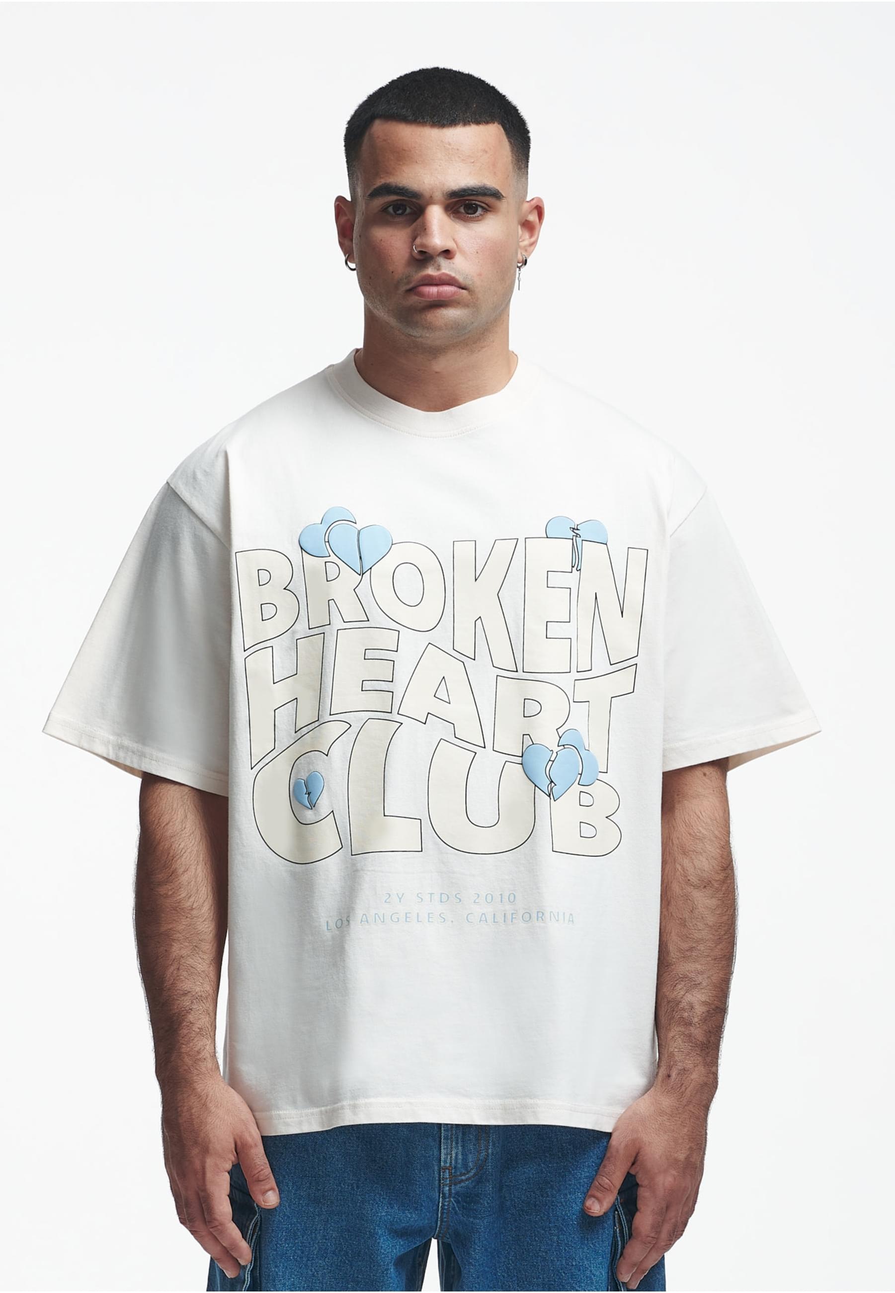 2Y Studios T-Shirt »2Y Studios Herren 2Y Broken Heart Club Oversize Tee«, (1 tlg.)