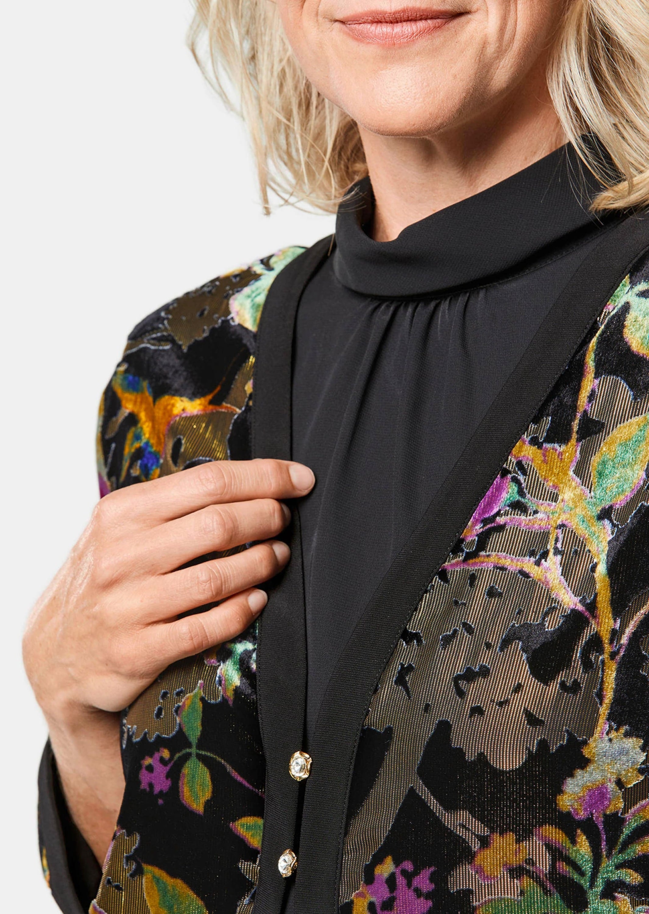GOLDNER Jackenblazer »Samtausbrenner-Jacke Exquisites Samtausbrennerjäckchen«