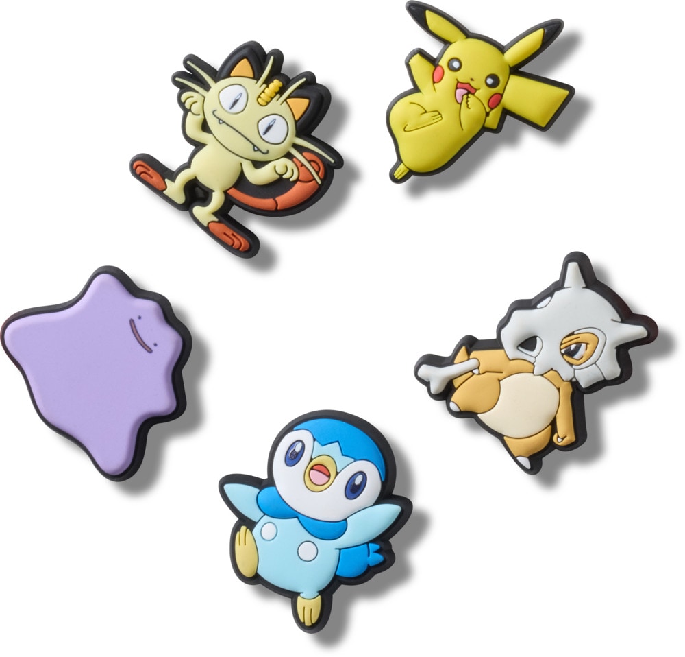 Crocs Schuhanstecker "Jibbitz™ Pokemon Variety" Set, Kein Spielzeug. Nicht für Kinder unter 3 Jahren geeignet, 5 Stk., Charm, Anstecker für Crocs Schuhe