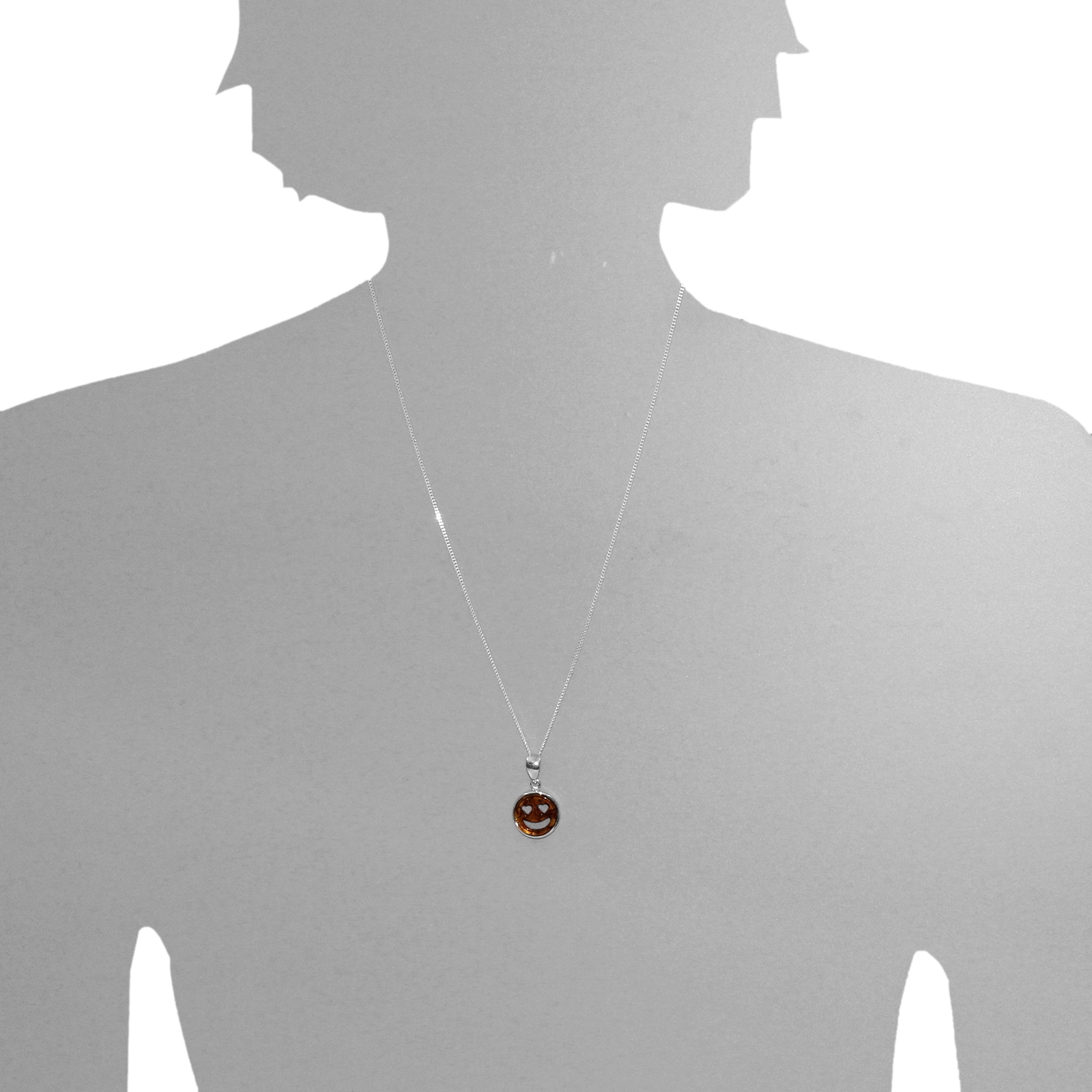 OSTSEE-SCHMUCK Kettenanhänger »Ostsee-Schmuck Anhänger Smiley Anhänger Smiley«, (1 tlg.)
