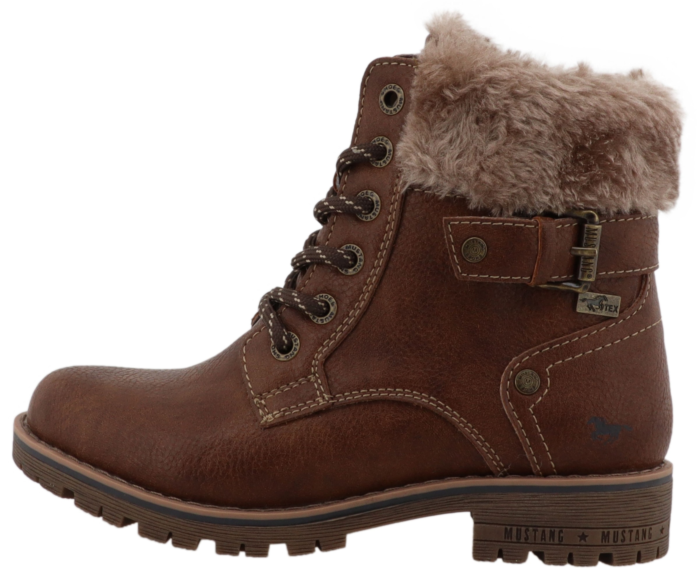 Mustang Shoes Winterstiefel »Matilde«  Oudoorboots, Schnürstiefel mit Warmfutter