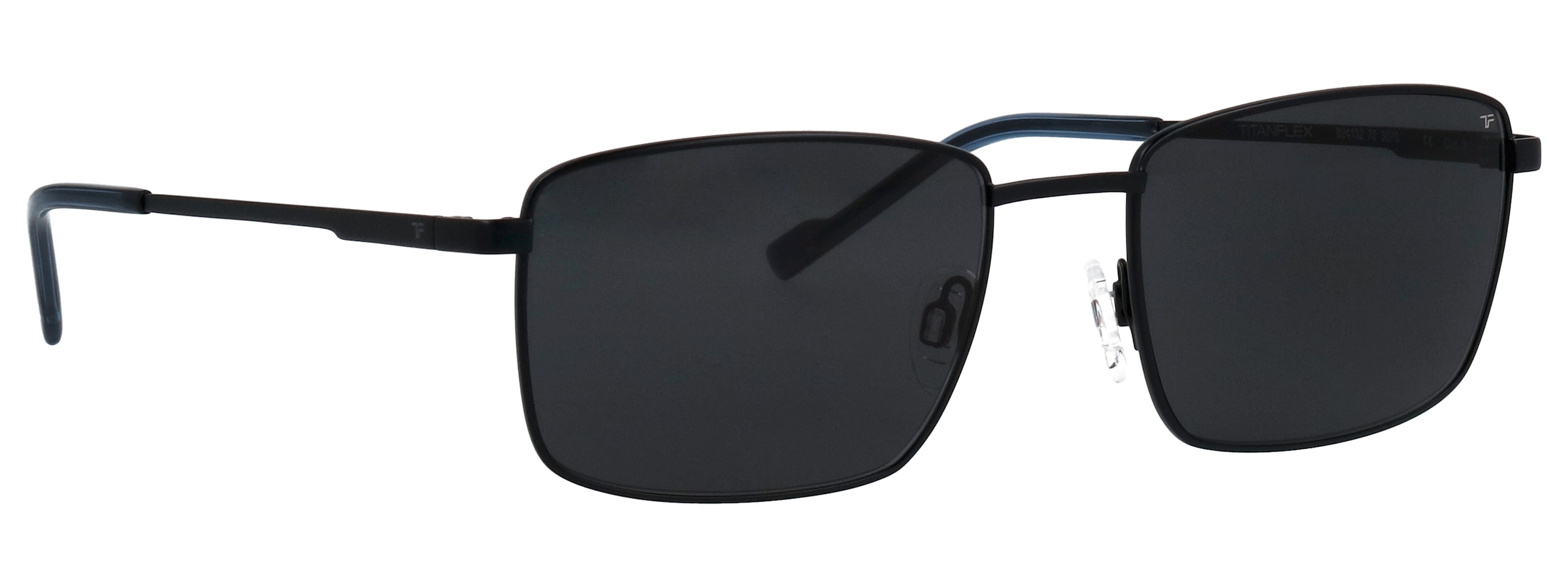 TITANflex Sonnenbrille »Modell 824132« Form Karree/Eckig, Logoschriftzug auf Bügel, Titanflexfassung