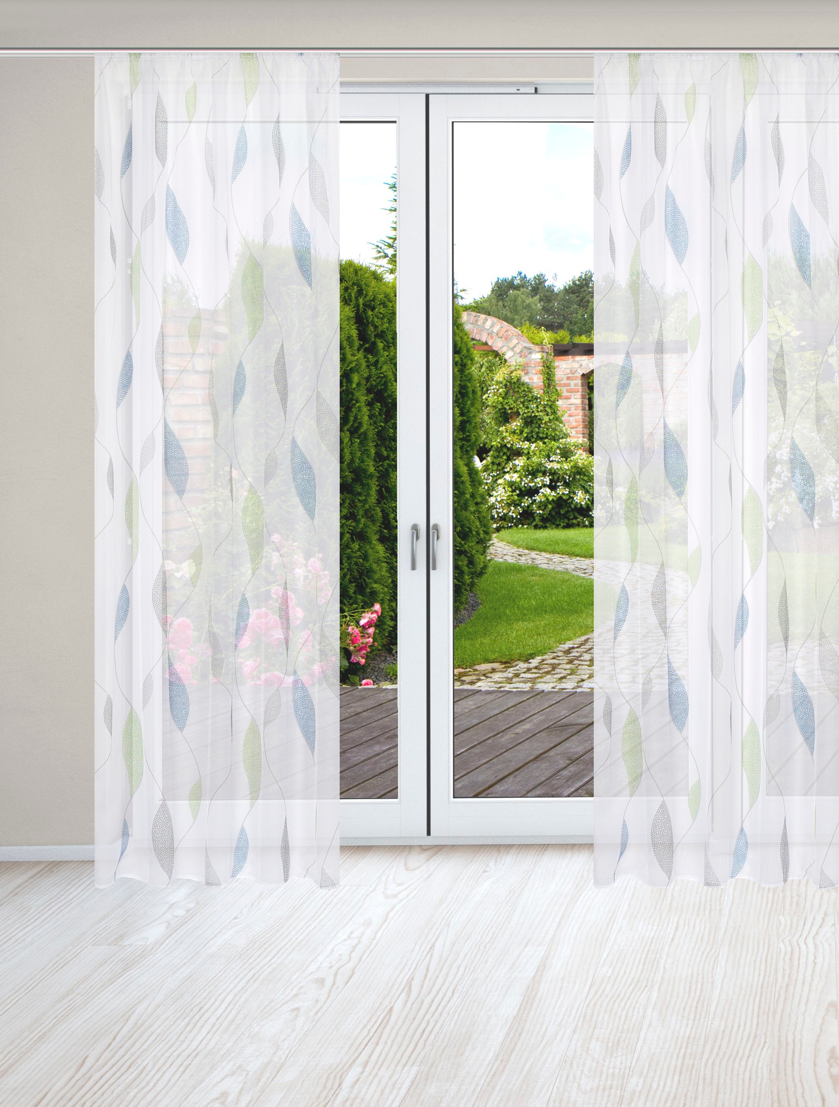 HOME WOHNIDEEN Vorhang "PAOLO" Kräuselband 2 Stk. tlg. 2er Pack Kräuselband günstig online kaufen