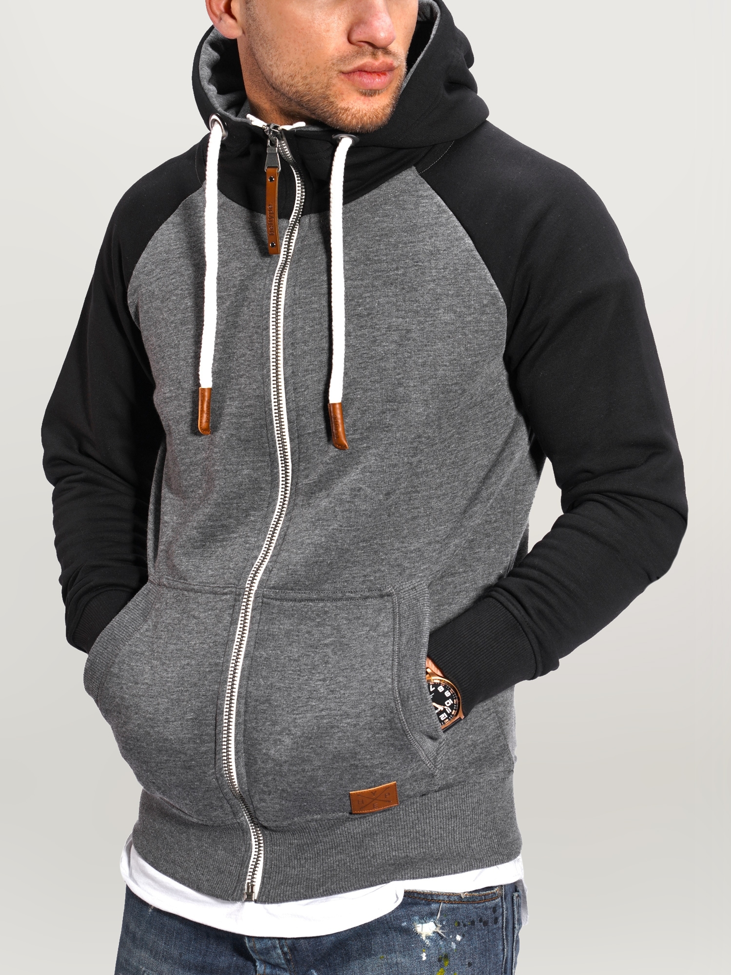behype Sweatjacke »RAGLAN«, mit Raglan-Ärmeln