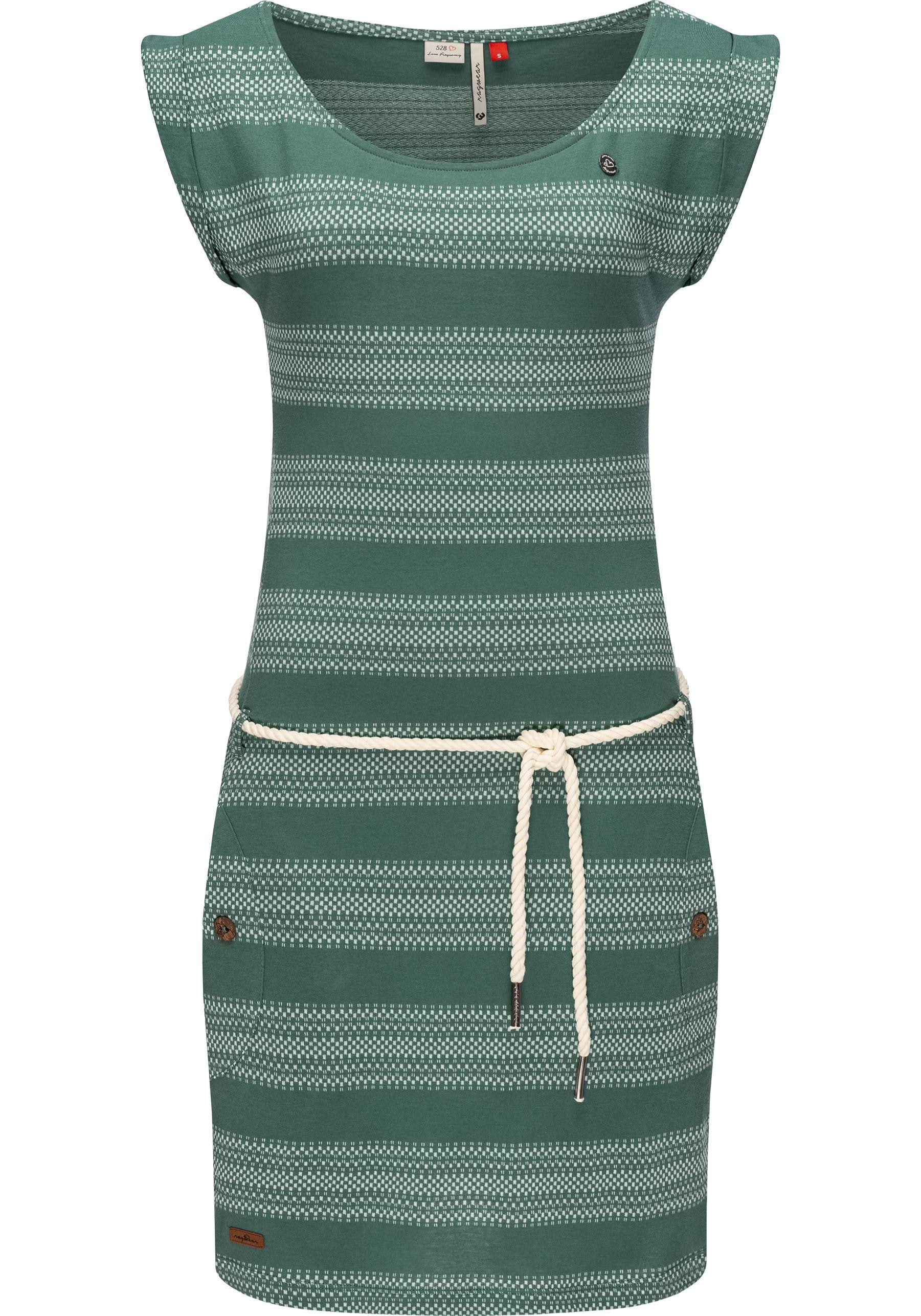 online Blockstripes Jersey »Tag Streifen-Muster Sommerkleid | BAUR Kleid leichtes bestellen Ragwear Intl.«, mit