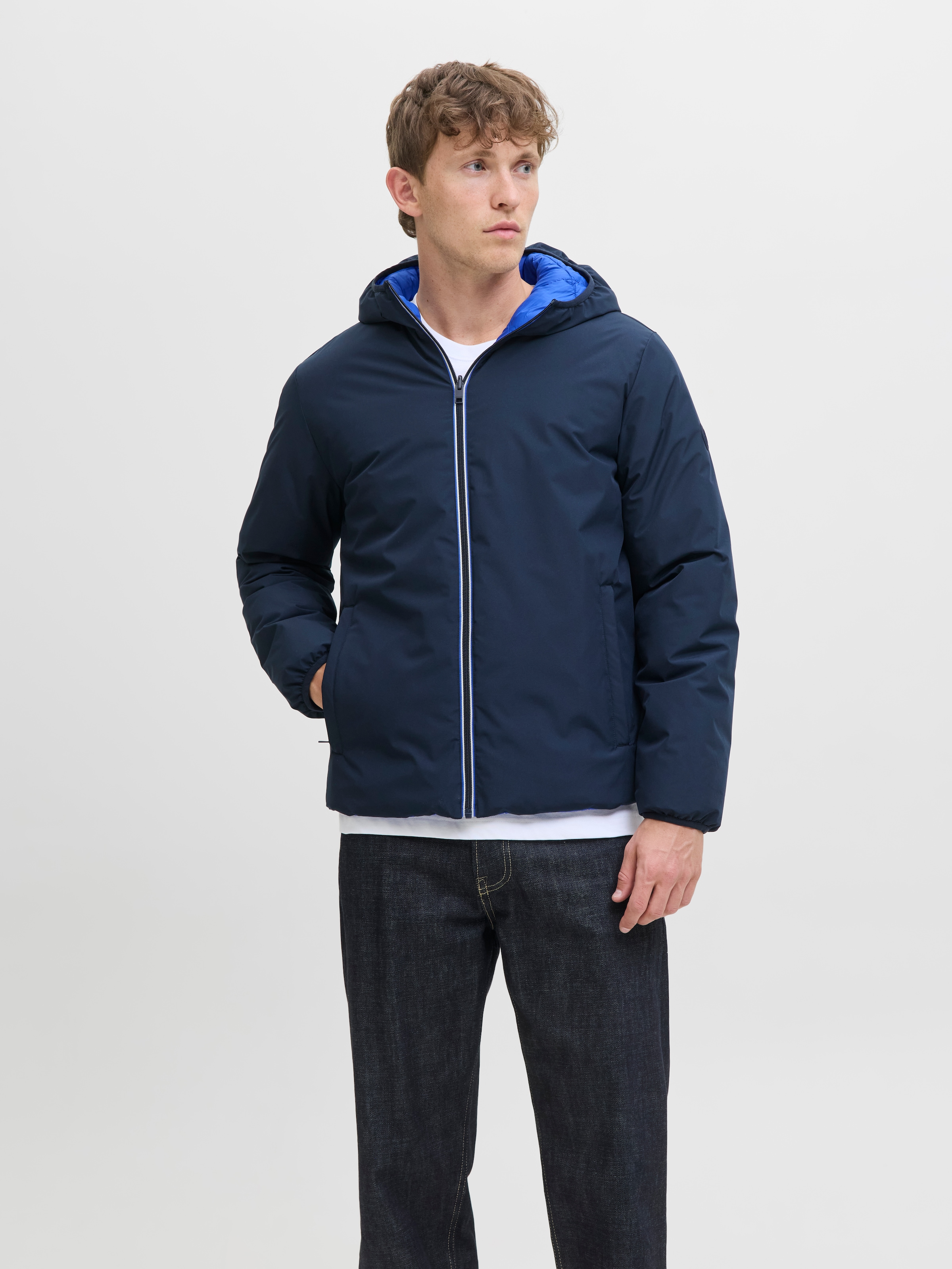 Jack & Jones Outdoorjacke »JJEBROOK REVERSIBLE JACKET SN«, mit Kapuze